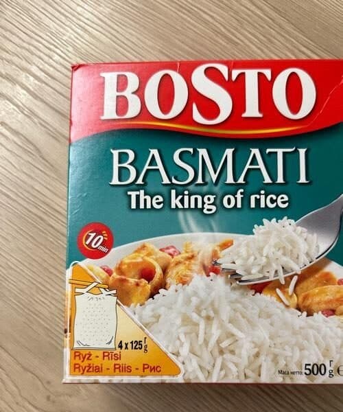 BOSTO Basmati Rice packshot