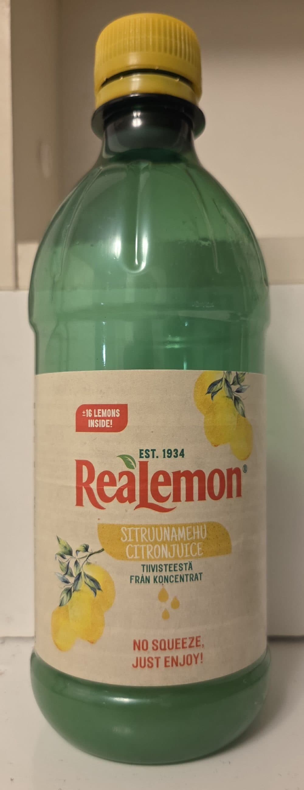 Realemon Sitruunamehu packshot