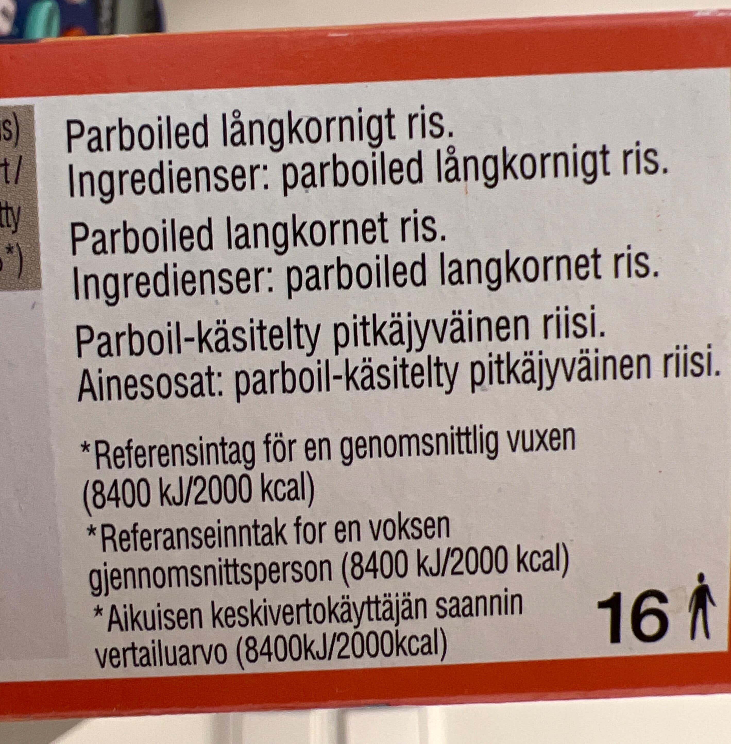 MARS NORGE AS Pitkäjyväinen riisi, keitetty packshot
