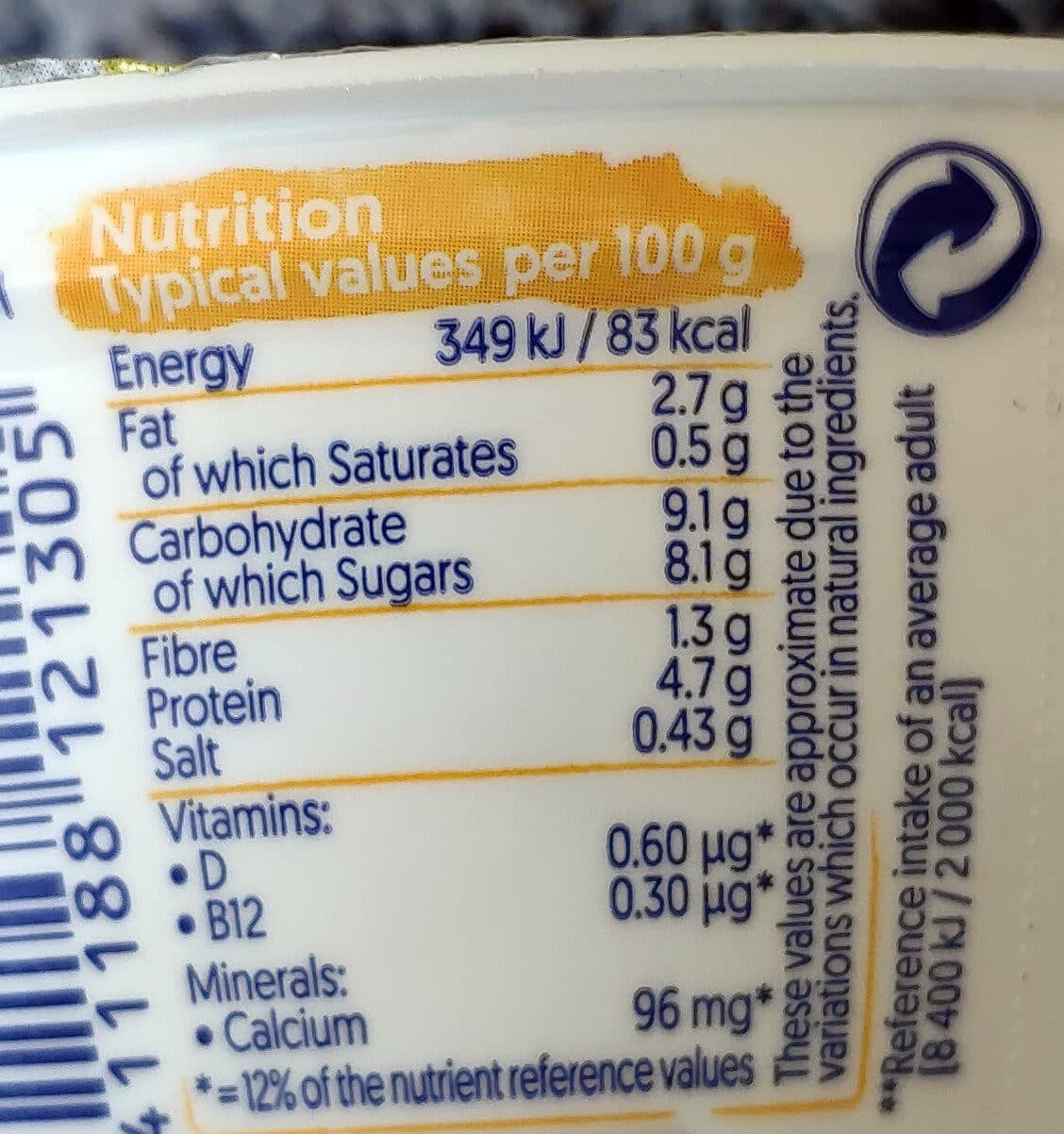 alpro Greek Style on a Fruity Layer Mango packshot
