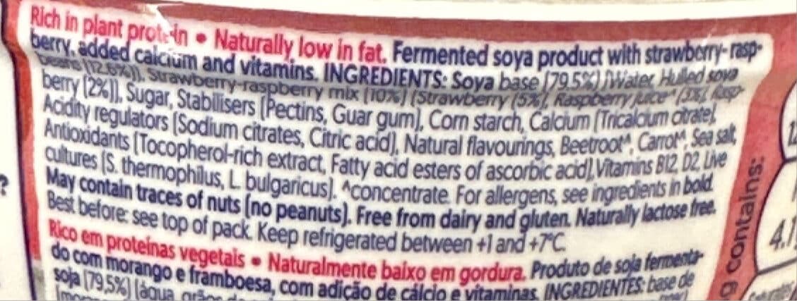 alpro Greek Style on Fruity Layer Strawberry Raspberry packshot