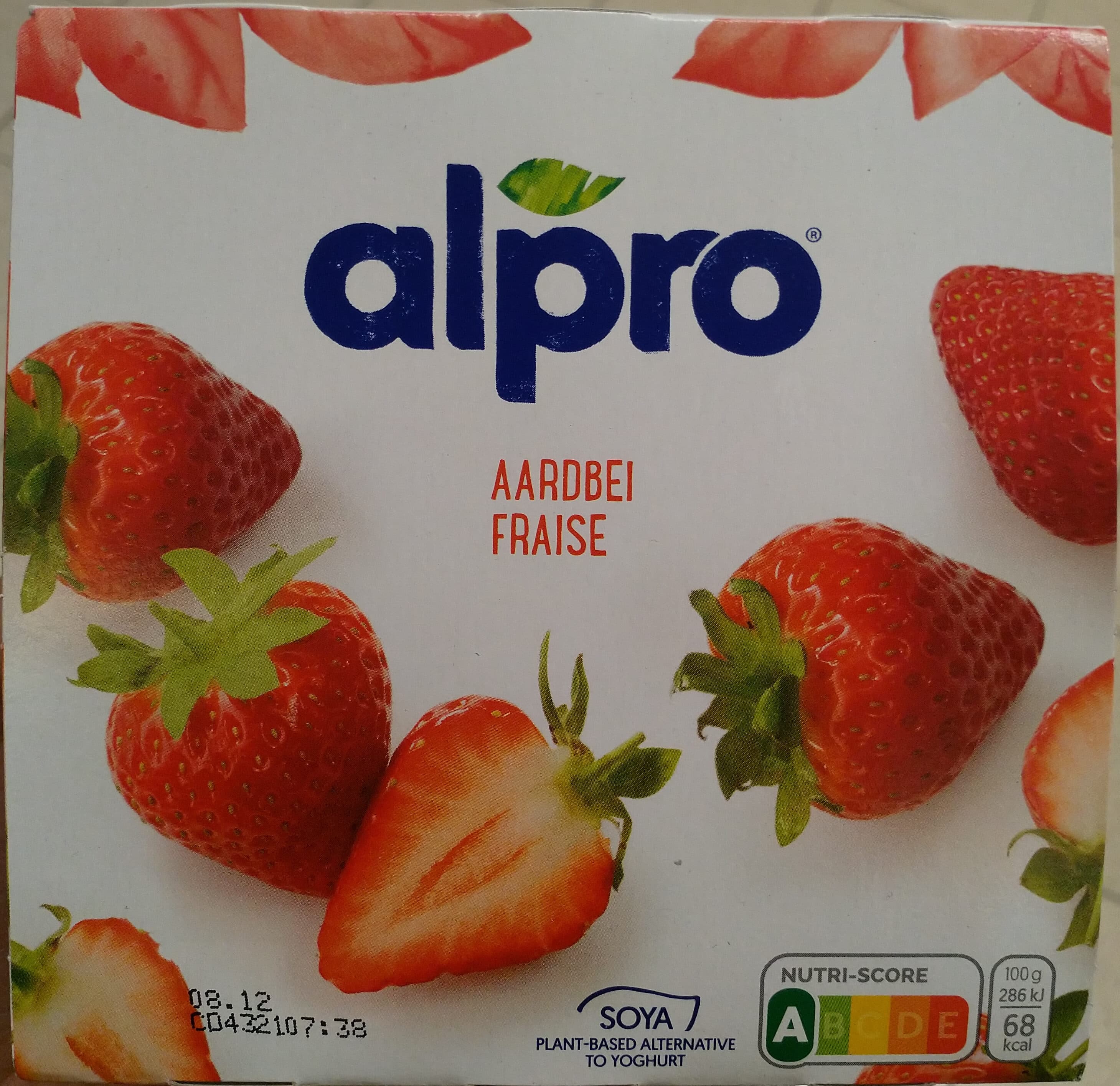 DANONE AS Strawberry soya packshot