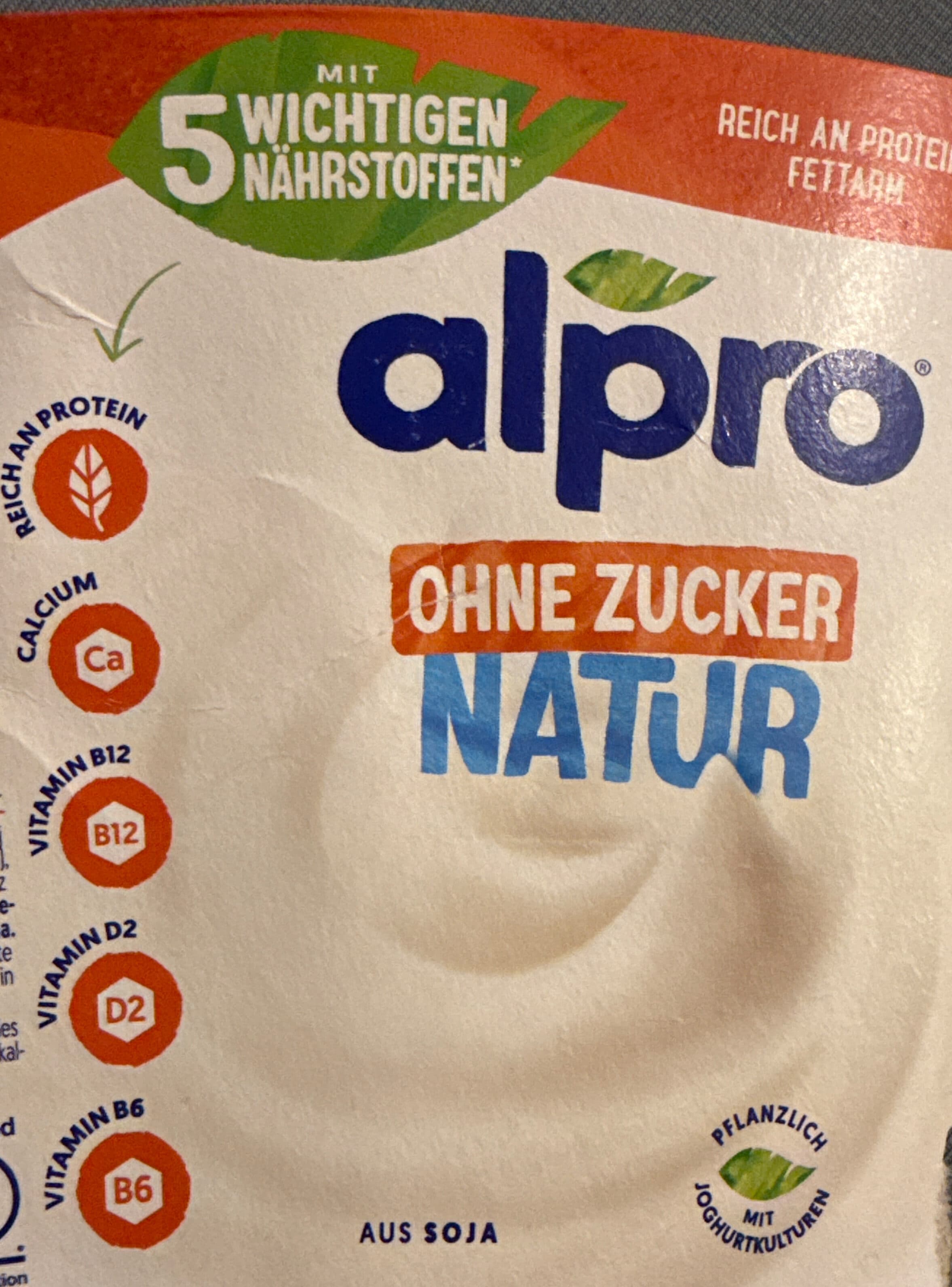 alpro Danone ALPRO® Joghurt Soja Natur ungesüßt packshot