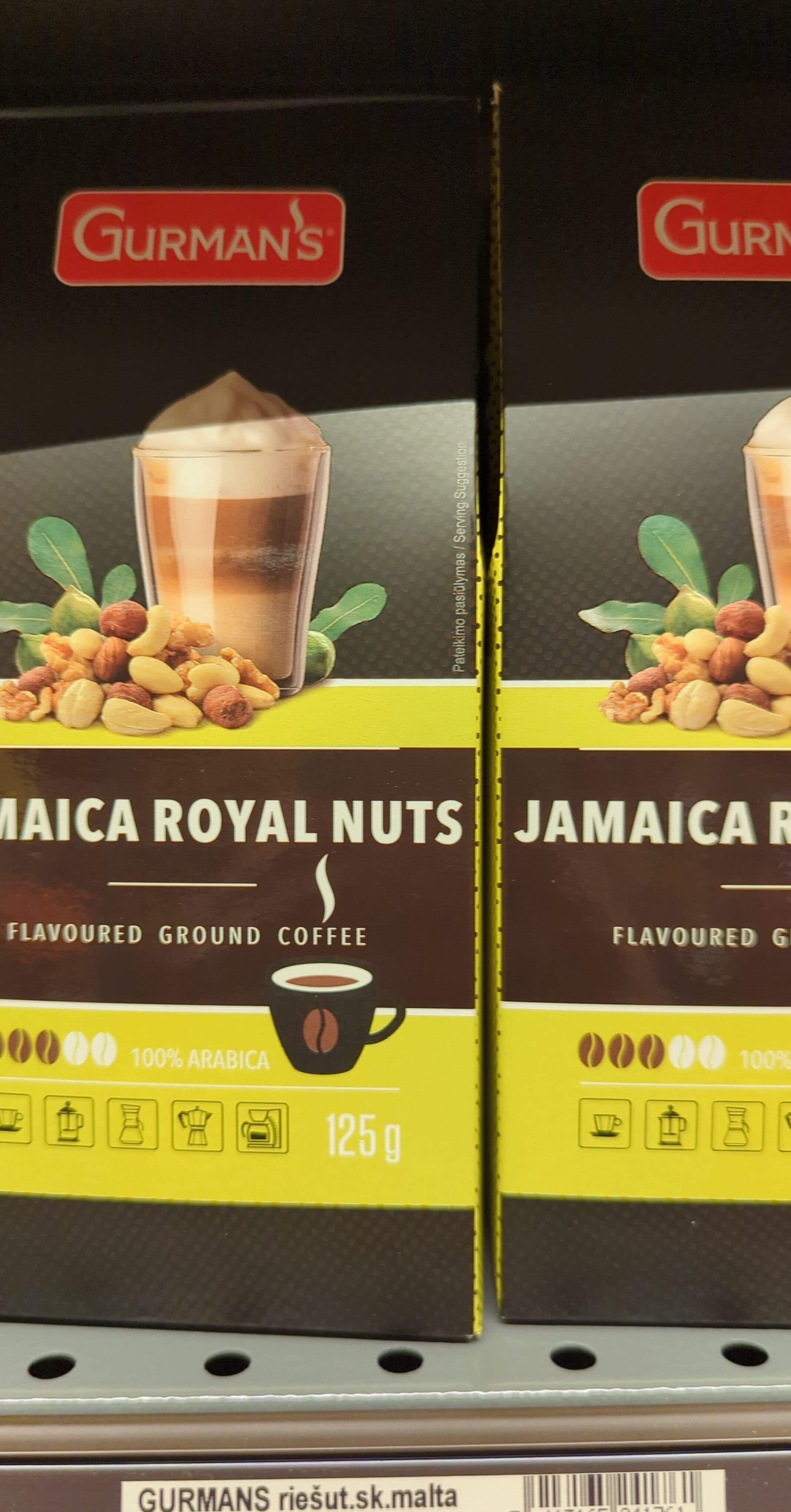 GURMANS riešut.sk.malta kava,125g packshot