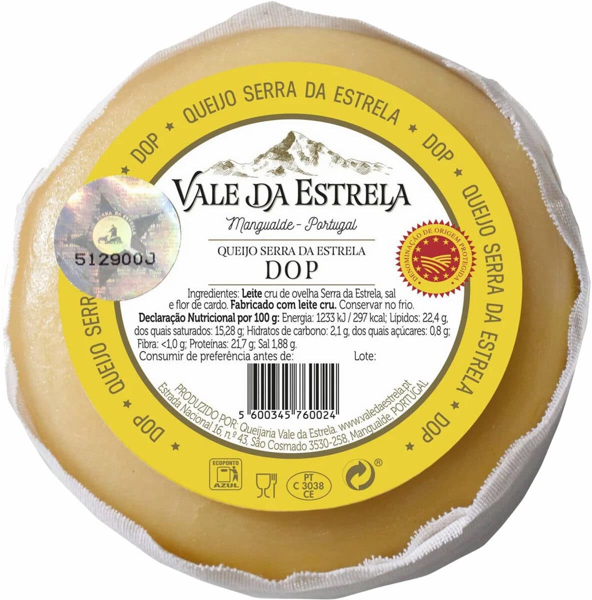 Vale da Estrela Queijo Serra da Estrela DOP packshot