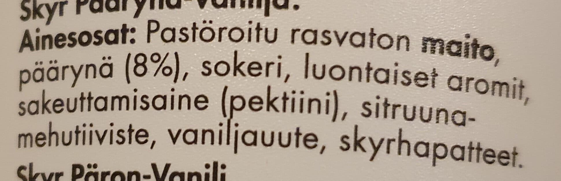 isey Skyr Päärynä-vanilja packshot