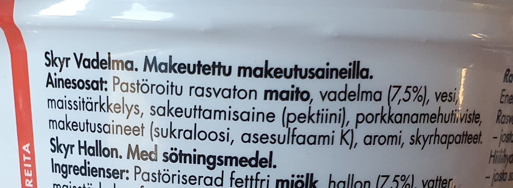 Isey Skyr vadelma packshot