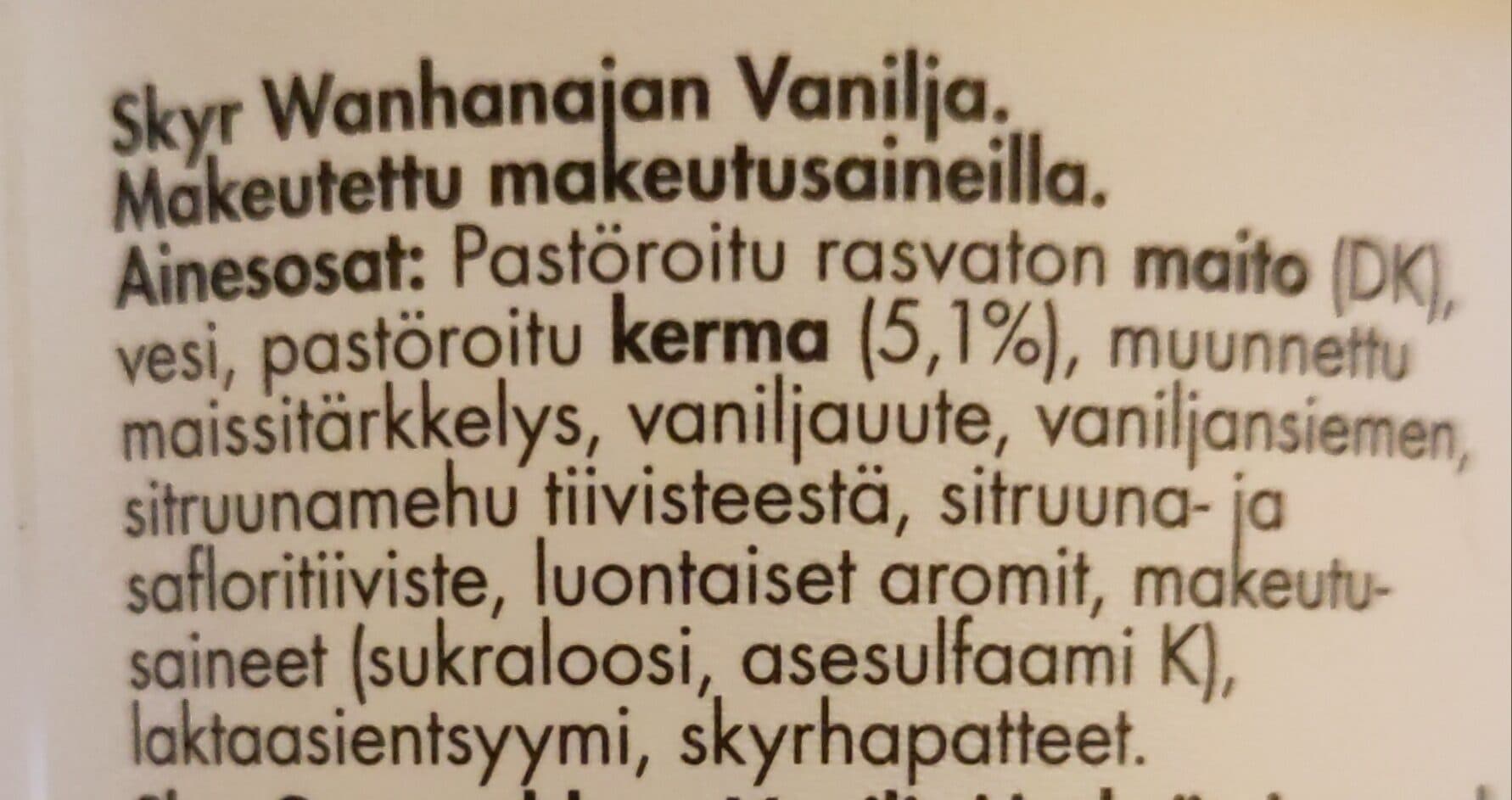Ísey Skyr Wanhanajan vanilja packshot