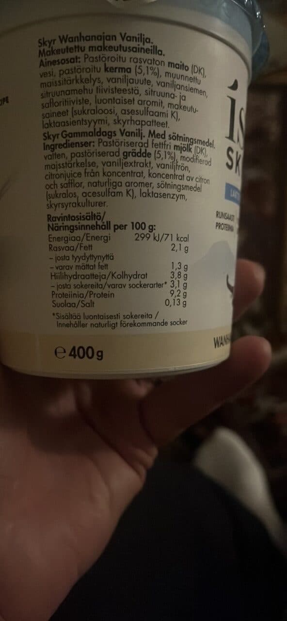 Ísey Skyr Wanhanajan vanilja packshot