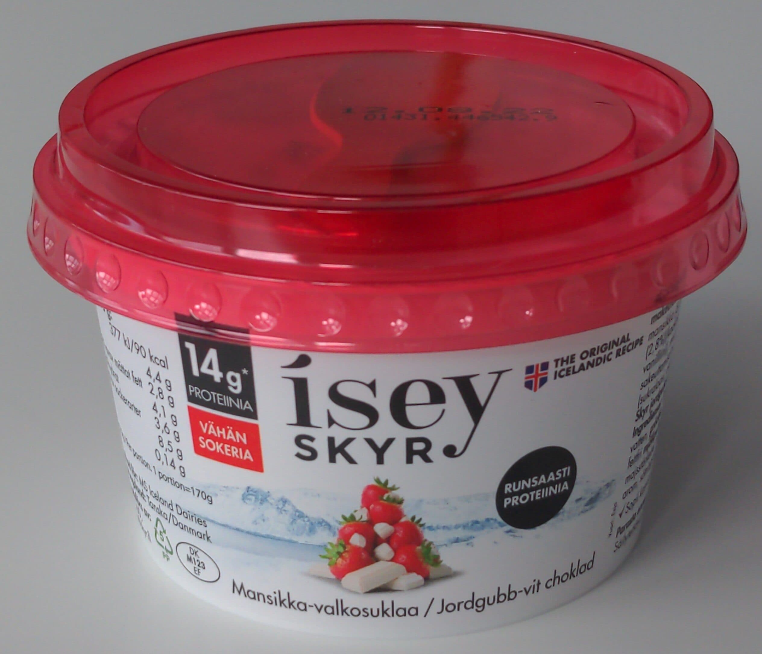 Isey Skyr Mansikka-valkosuklaa packshot