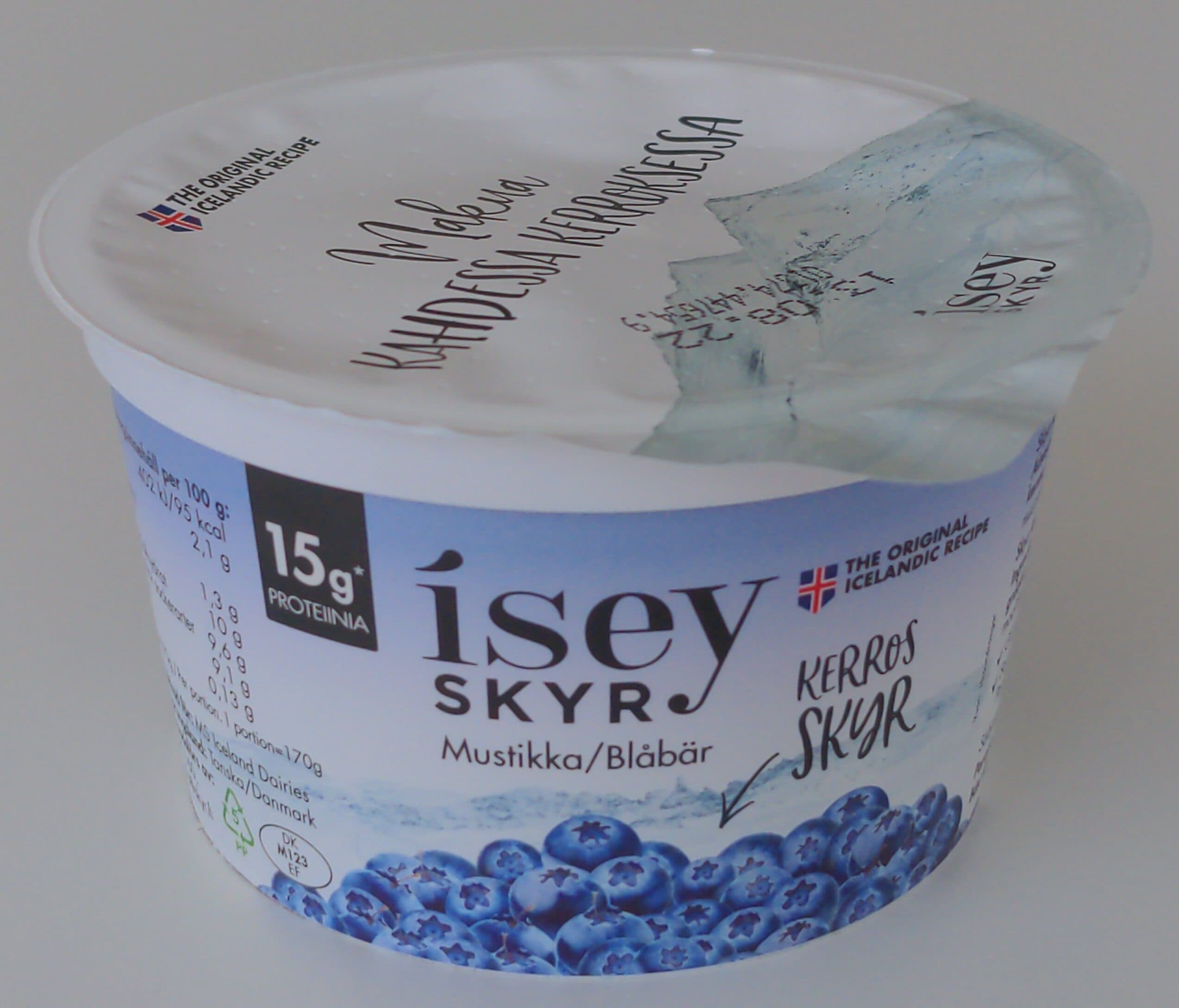 Isey Skyr mustikka packshot