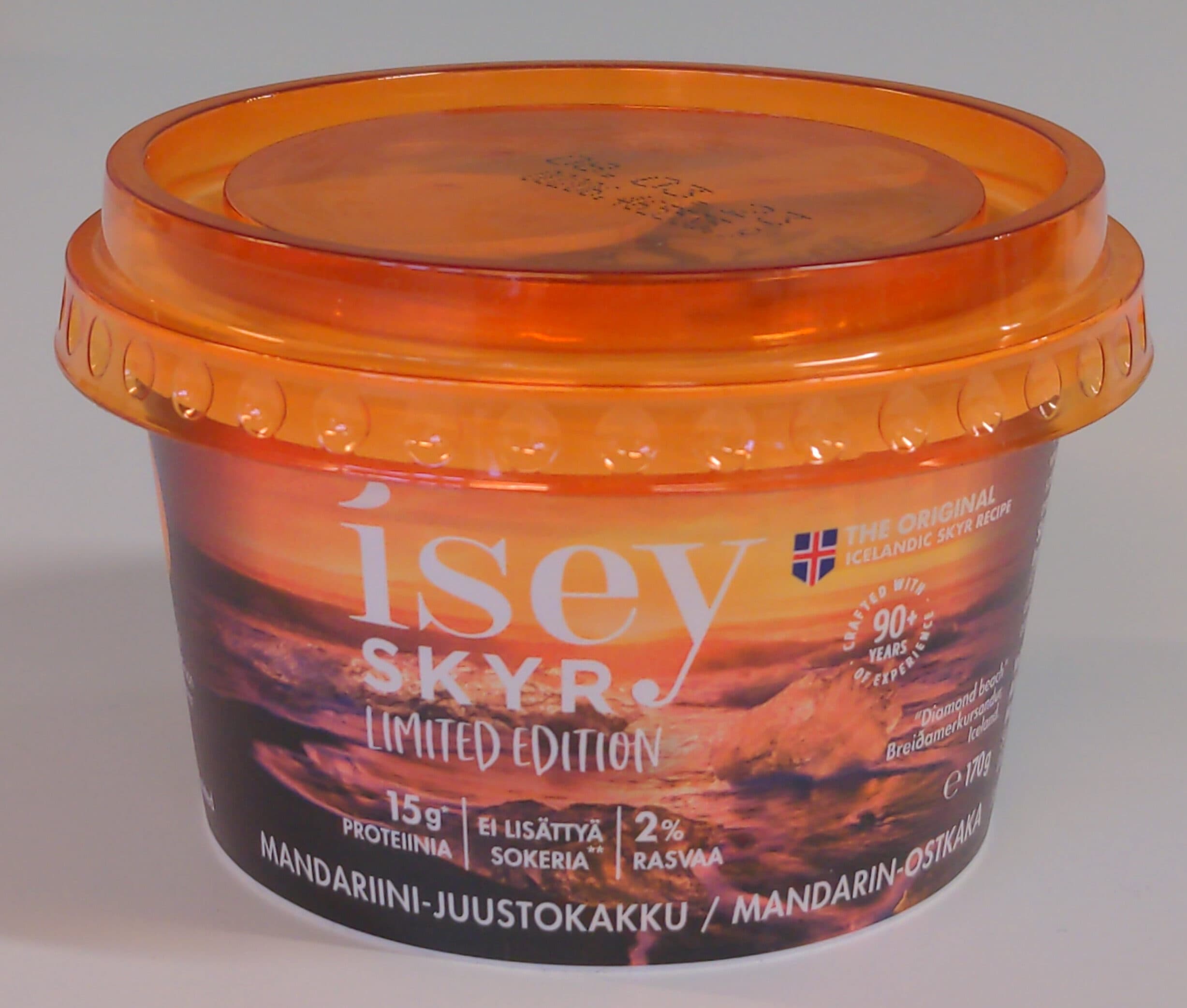 Isey Skyr limited edition mandariini-juustokakku packshot