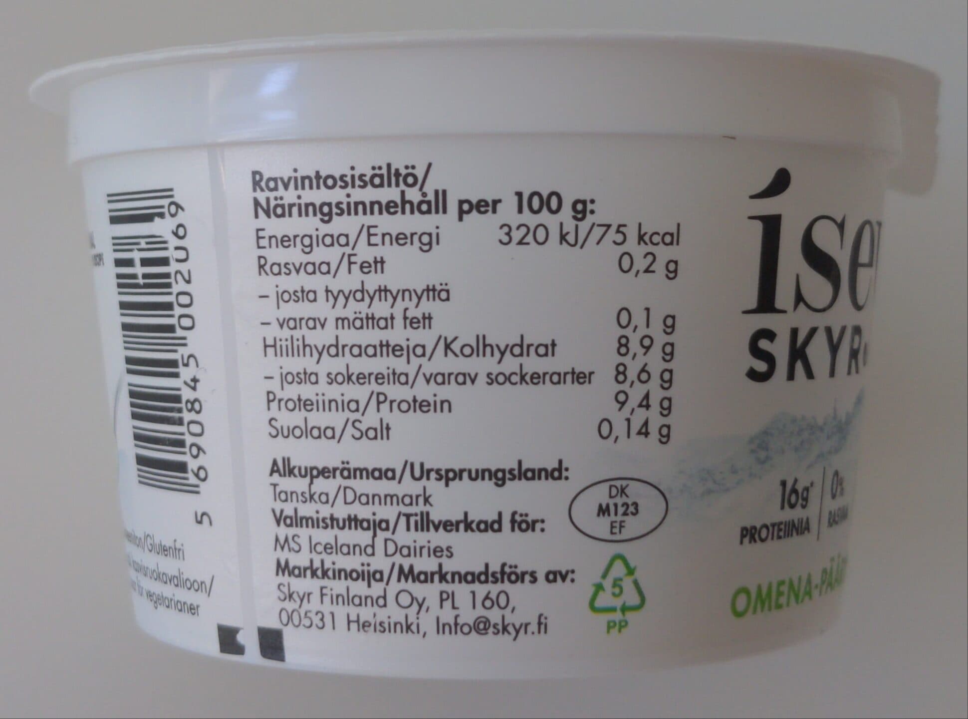 Isey Skyr omena-päärynä packshot