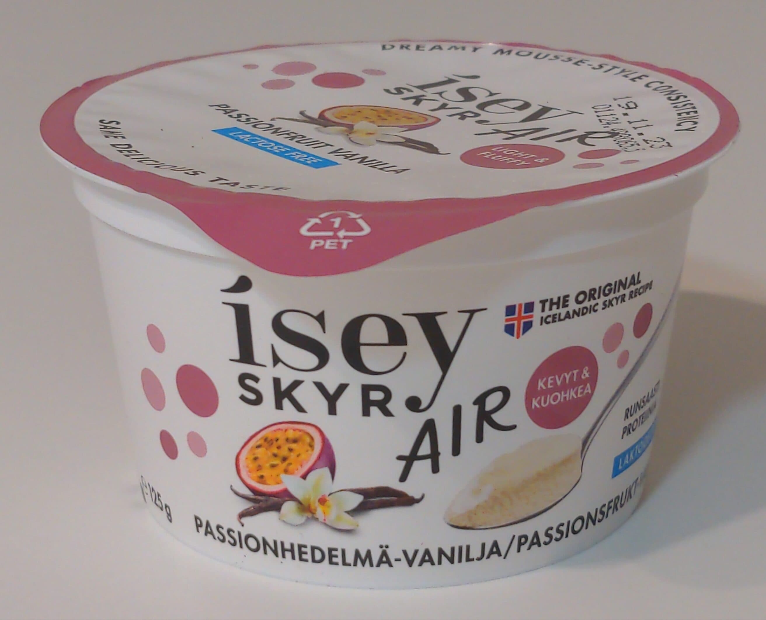 Isey Skyr Air Passionhedelmä-vanilja packshot