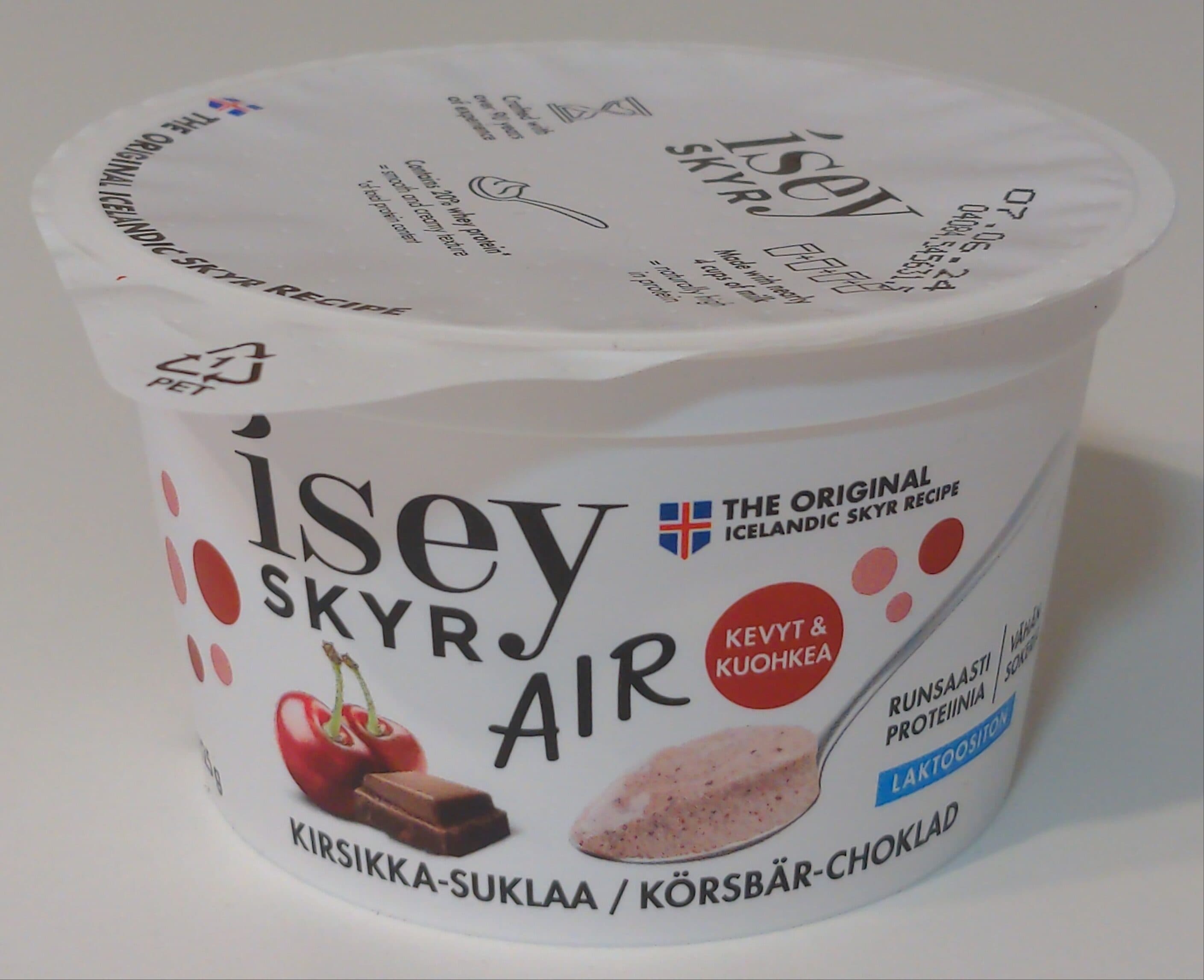 Isey Skyr Air kirsikka-suklaa packshot
