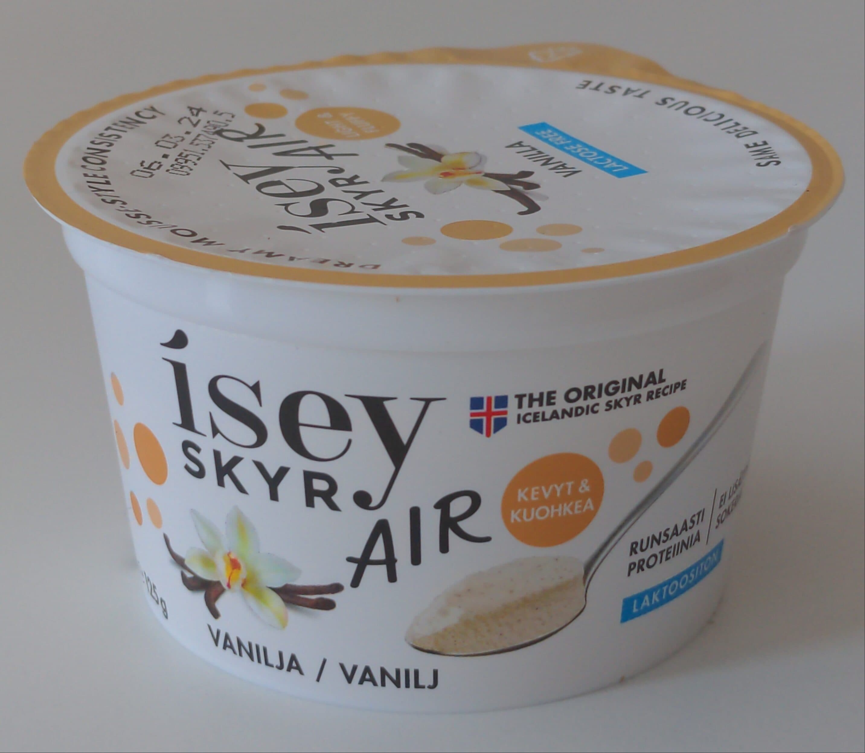 Isey Skyr Air vanilja packshot