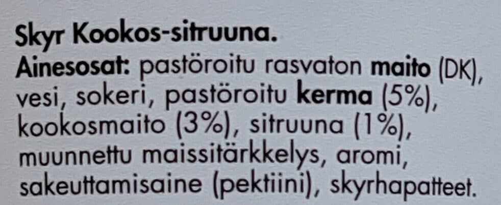 Isey Kookos-sitruuna Skyr packshot