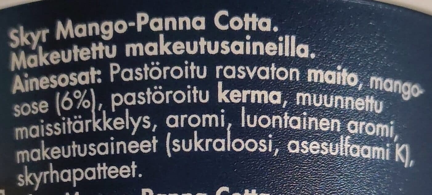Isey Mango-Panna Cotta Proteiinirahka packshot
