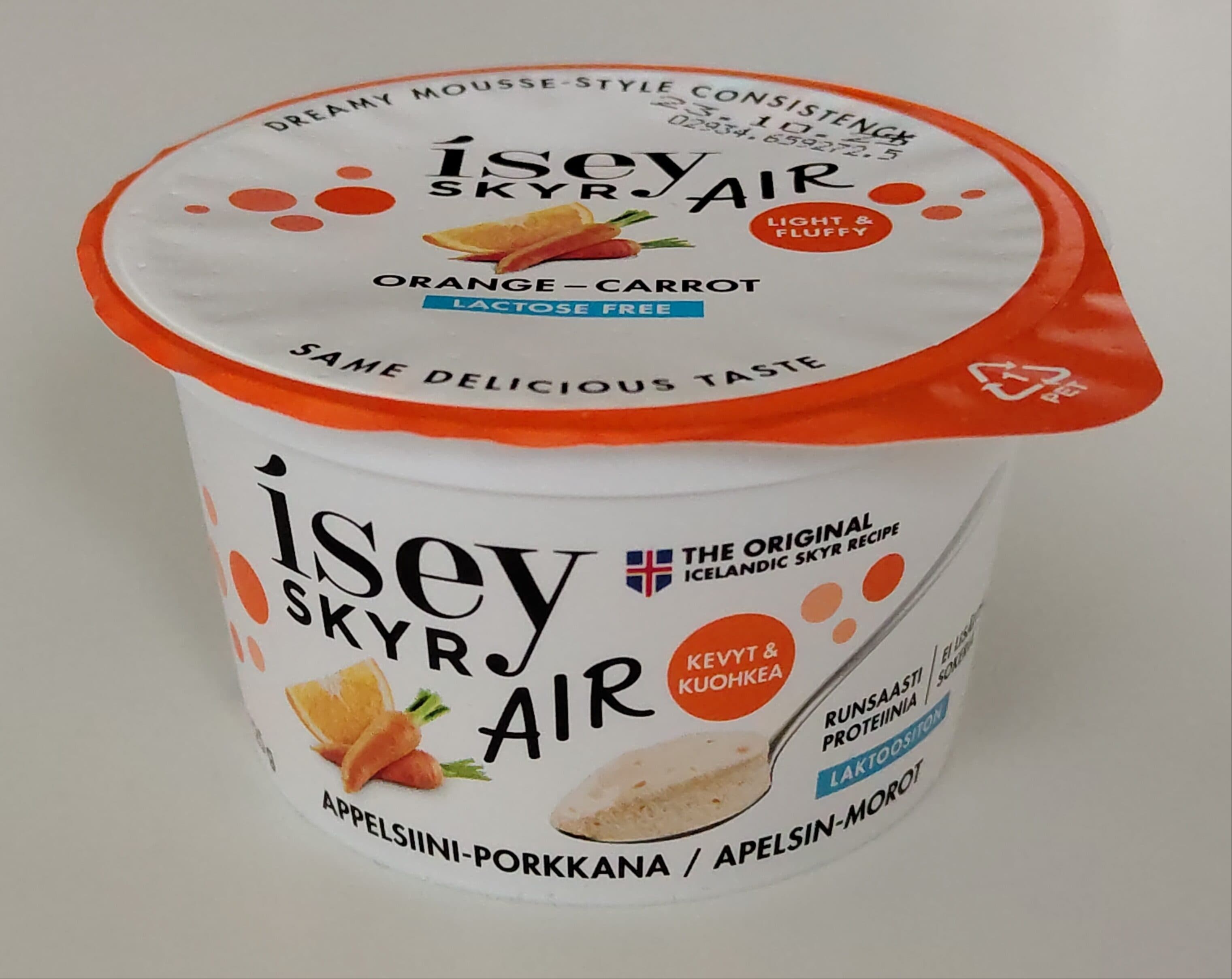 Isey Skyr Appelsiini-porkkana packshot