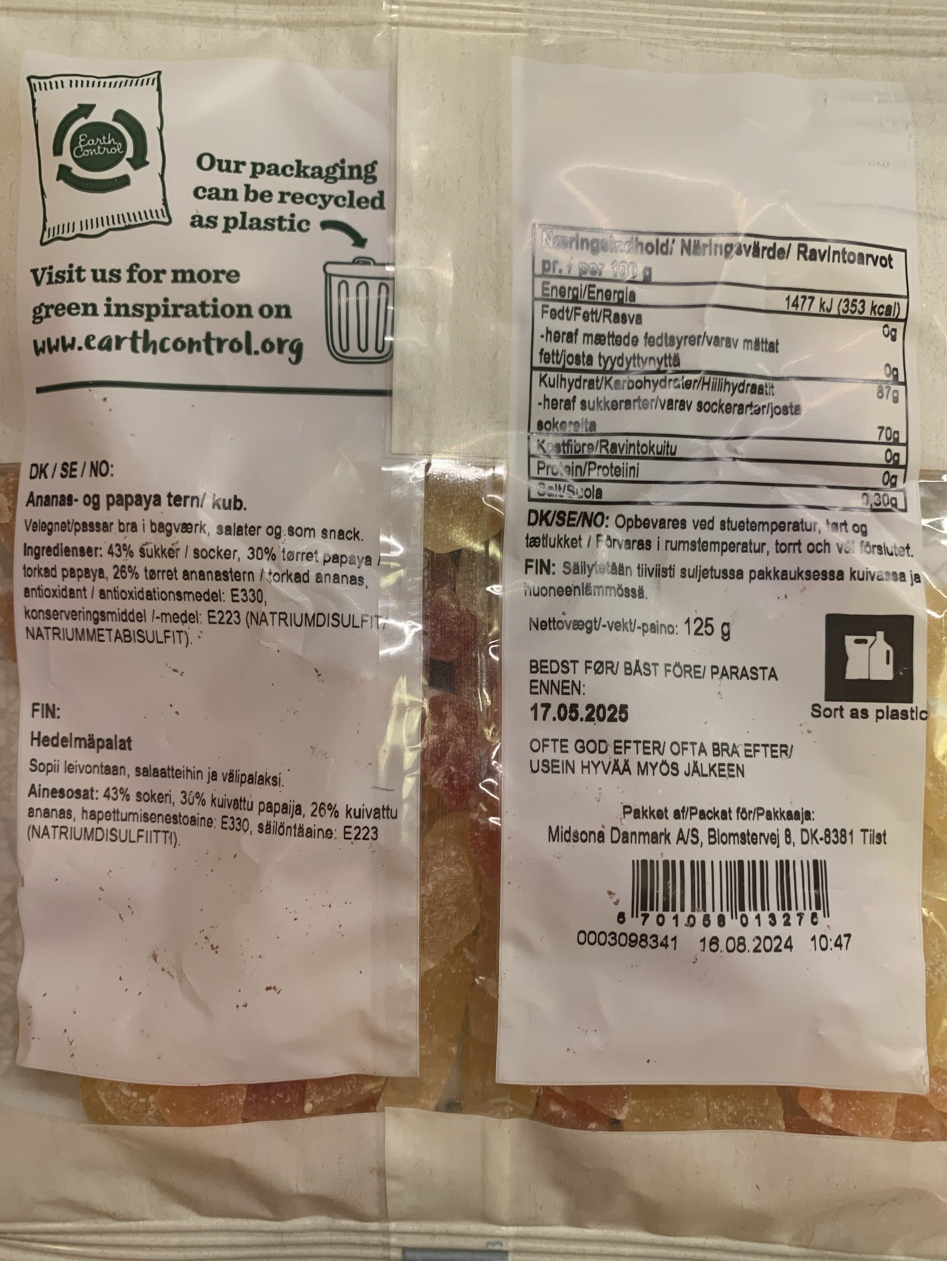 Earth Control Exotic And Sweet Fruitmix packshot