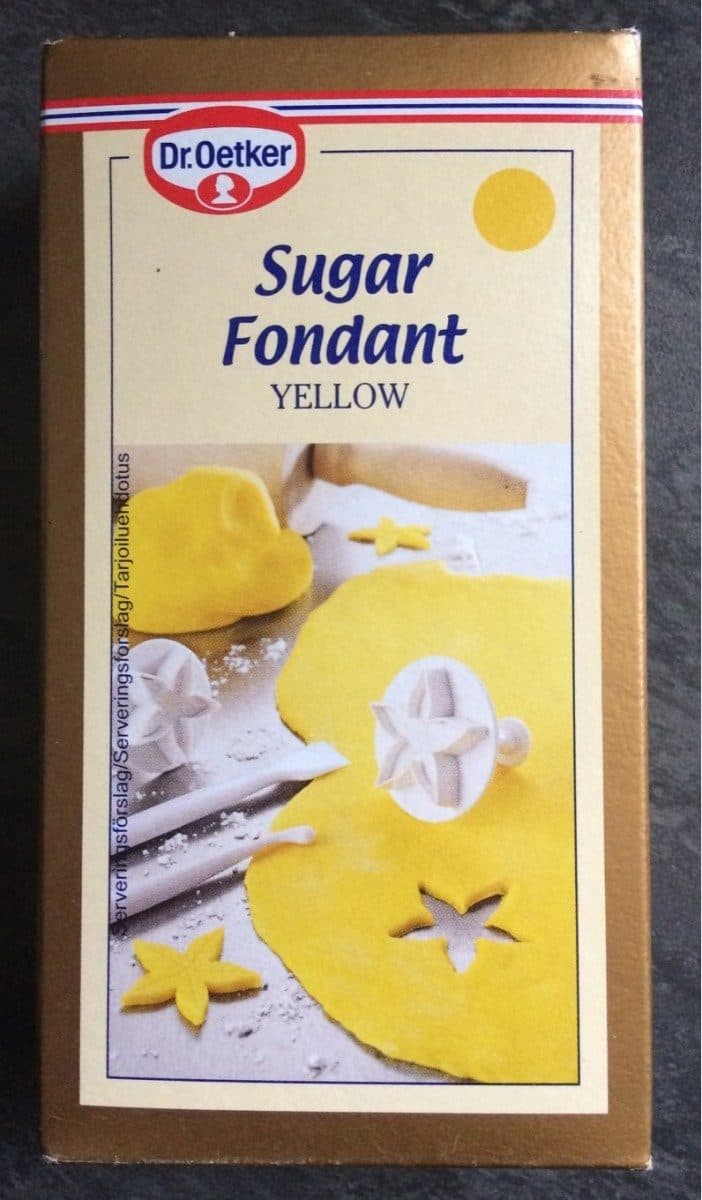Dr. Oetker Sugar Fondant Yellow packshot