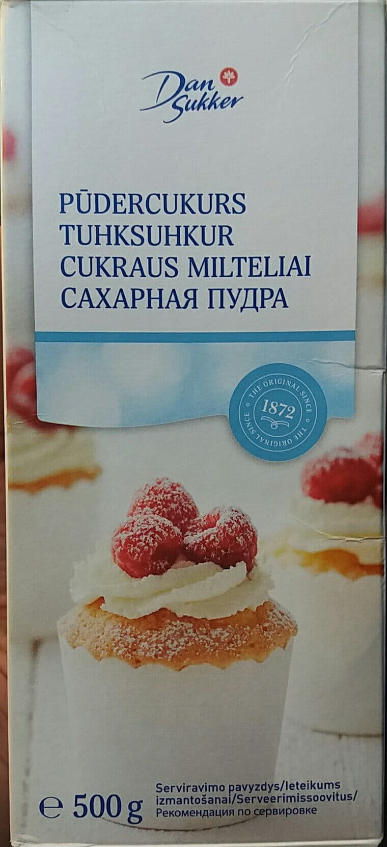 DanSukker Pūdercukurs packshot