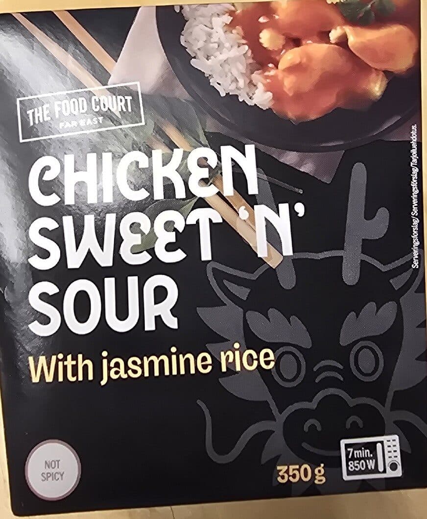 The Food Court Chicken Sweet’n’Sour With Jasmine Rice packshot