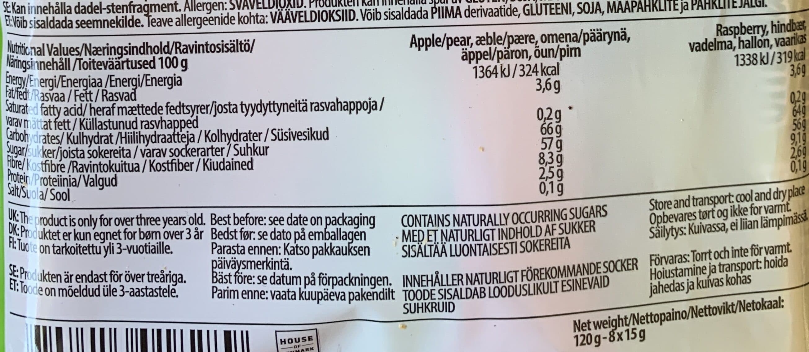 Frugi Moomin Fruit Bars packshot