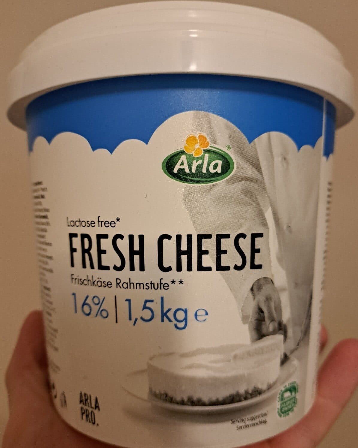 Arla Fresh Cheese Lactose free packshot