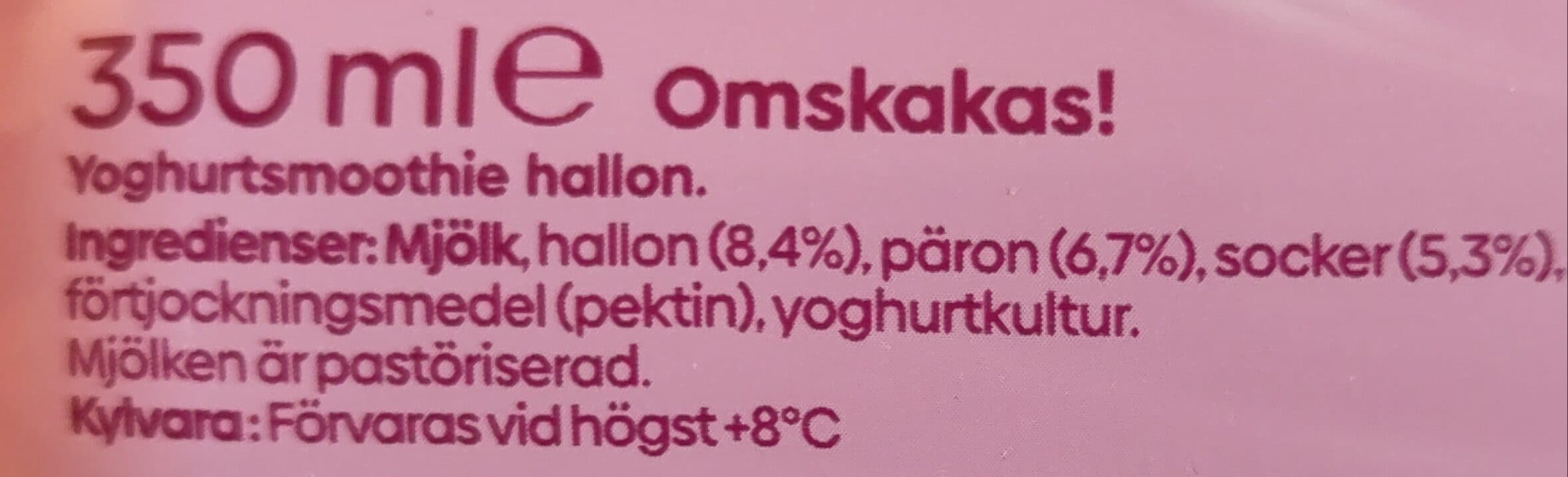 Yalla! Jogurttismoothie vadelma packshot