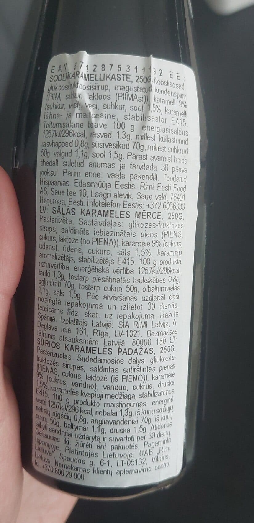 Salling Princip Saltkaramel Sauce packshot