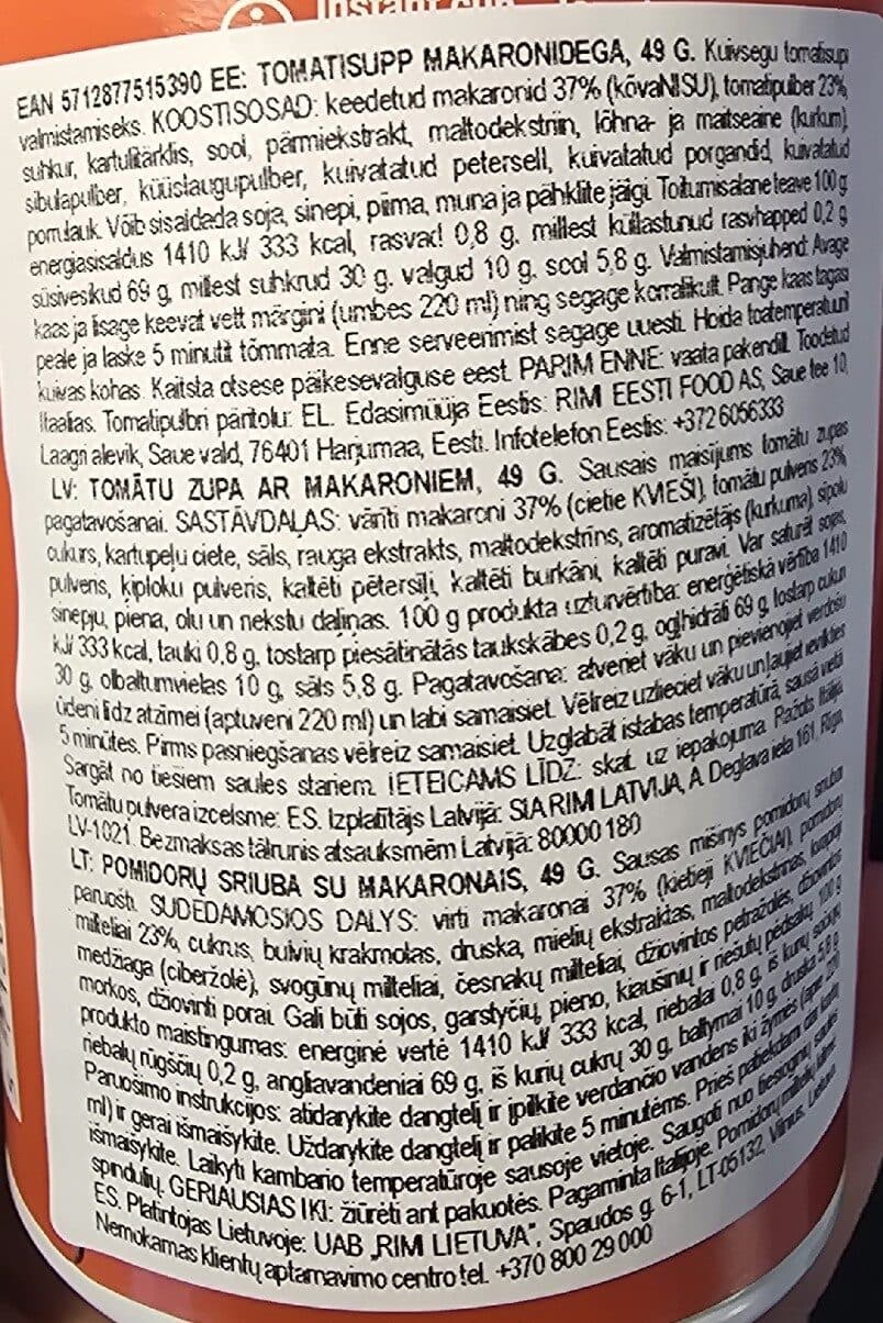 SALLING Instant Cup Tomat Suppe packshot