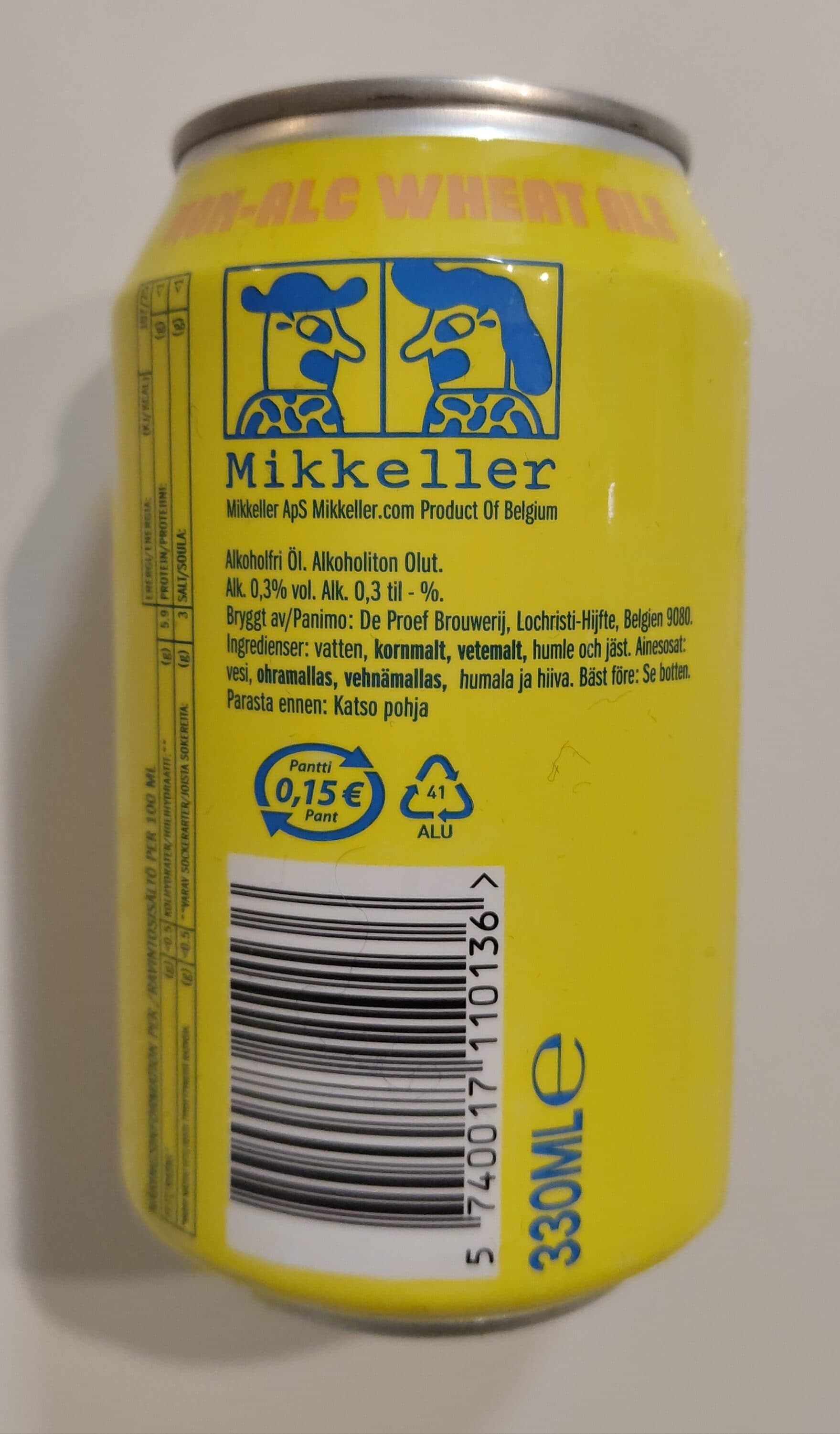 Mikkeller Drink’in The Sun Non-alc Wheat Ale packshot