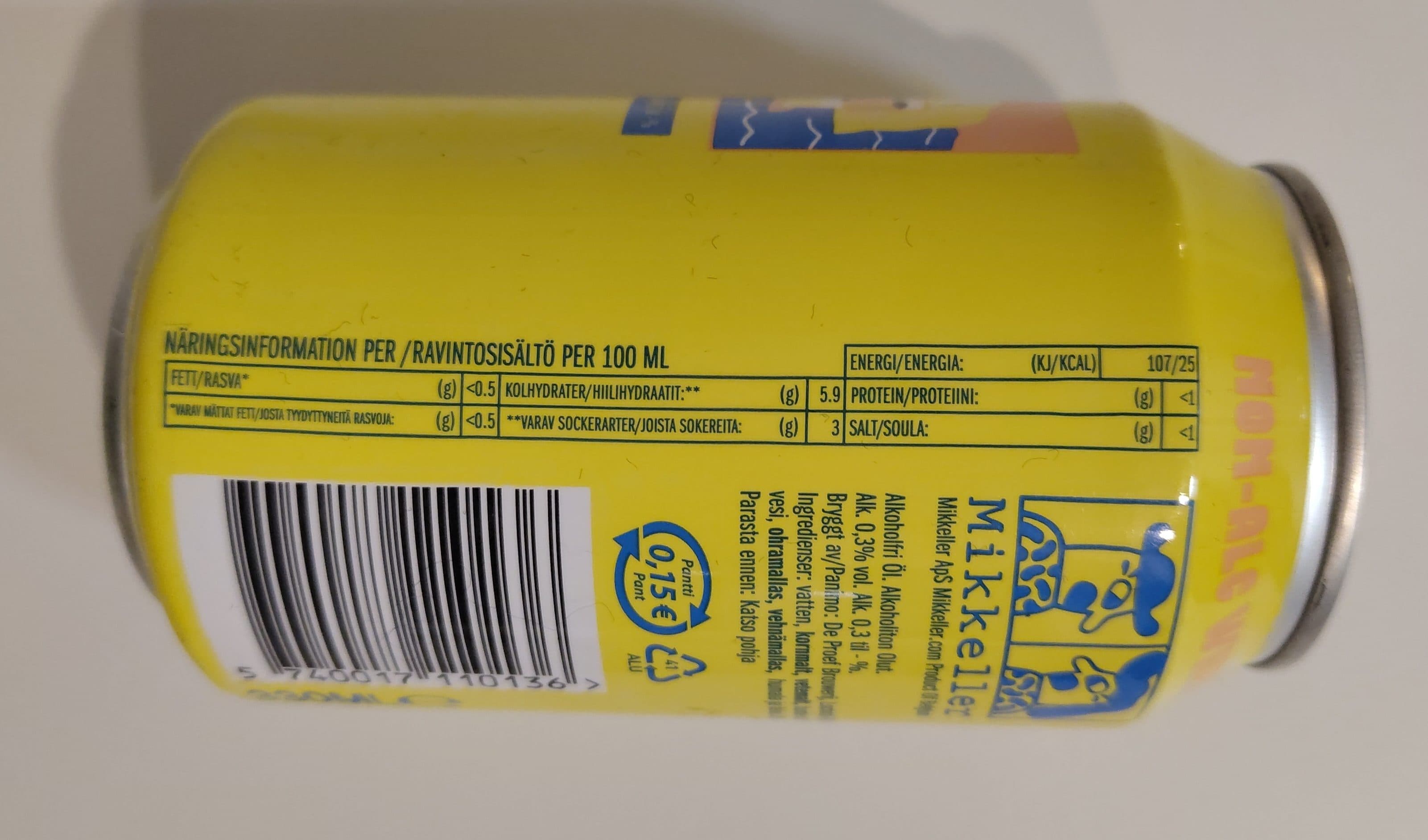 Mikkeller Drink’in The Sun Non-alc Wheat Ale packshot