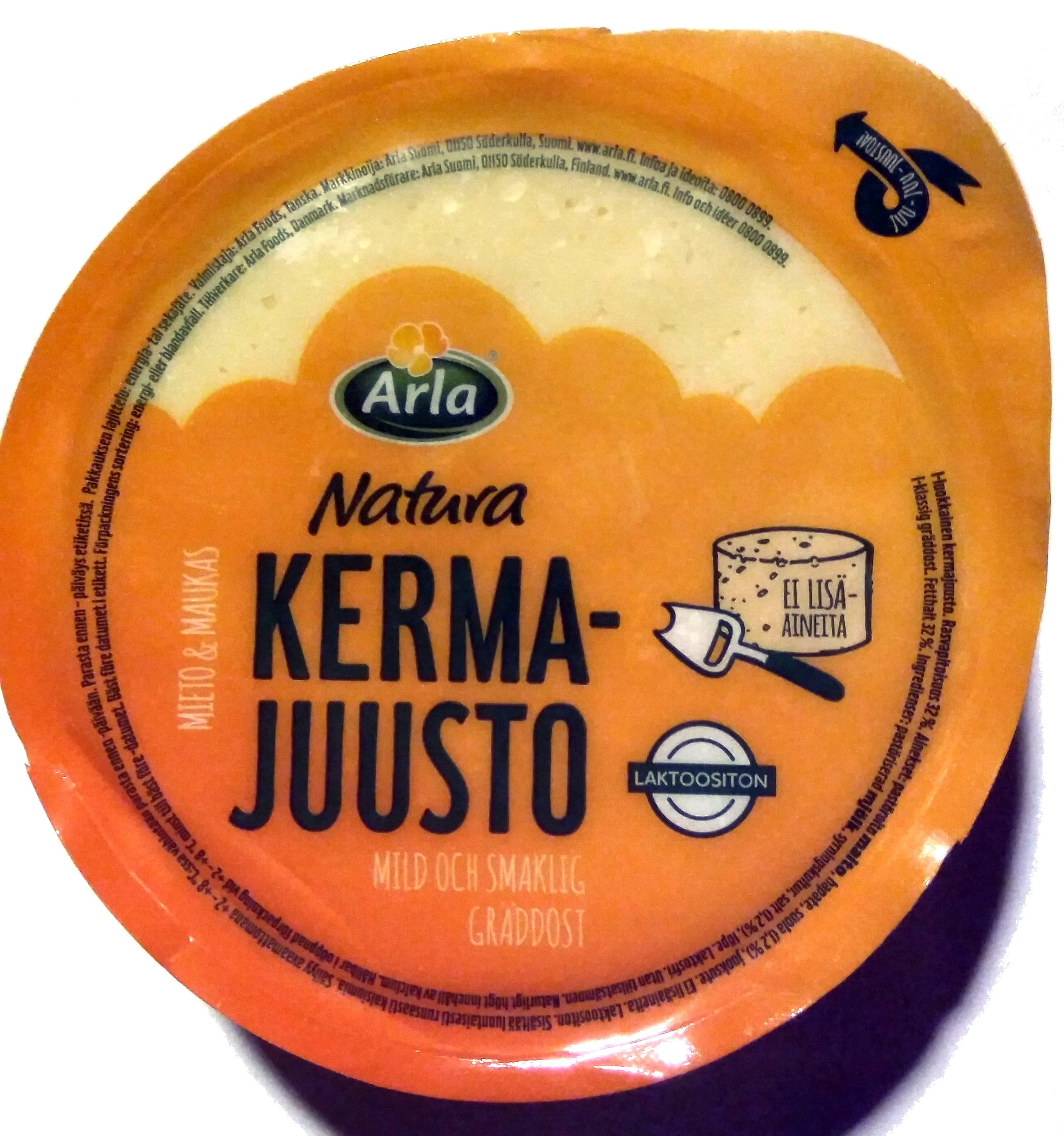 Arla Natura Kermajuusto packshot