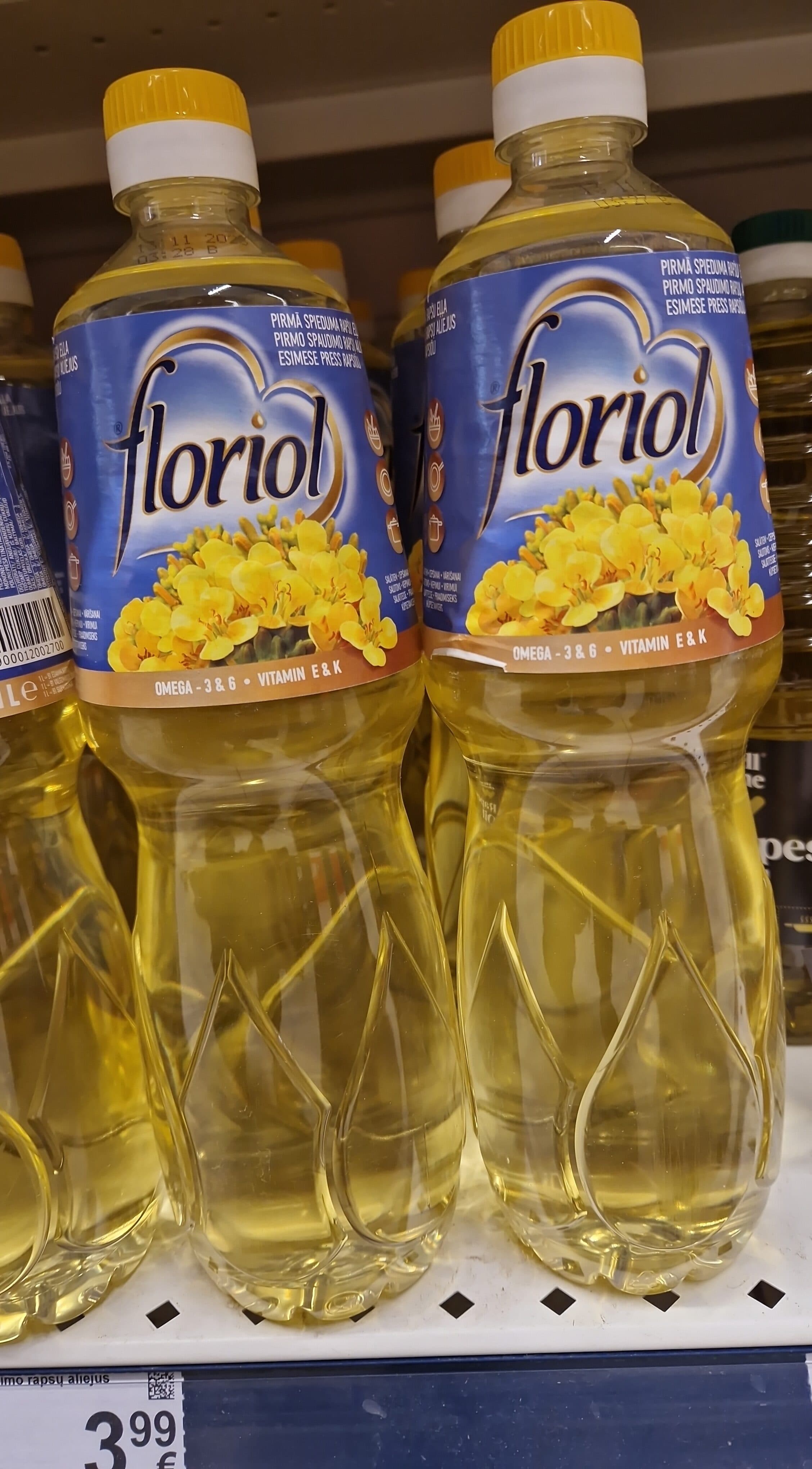 floriol Pirmo spaudimo rapsų aliejus packshot