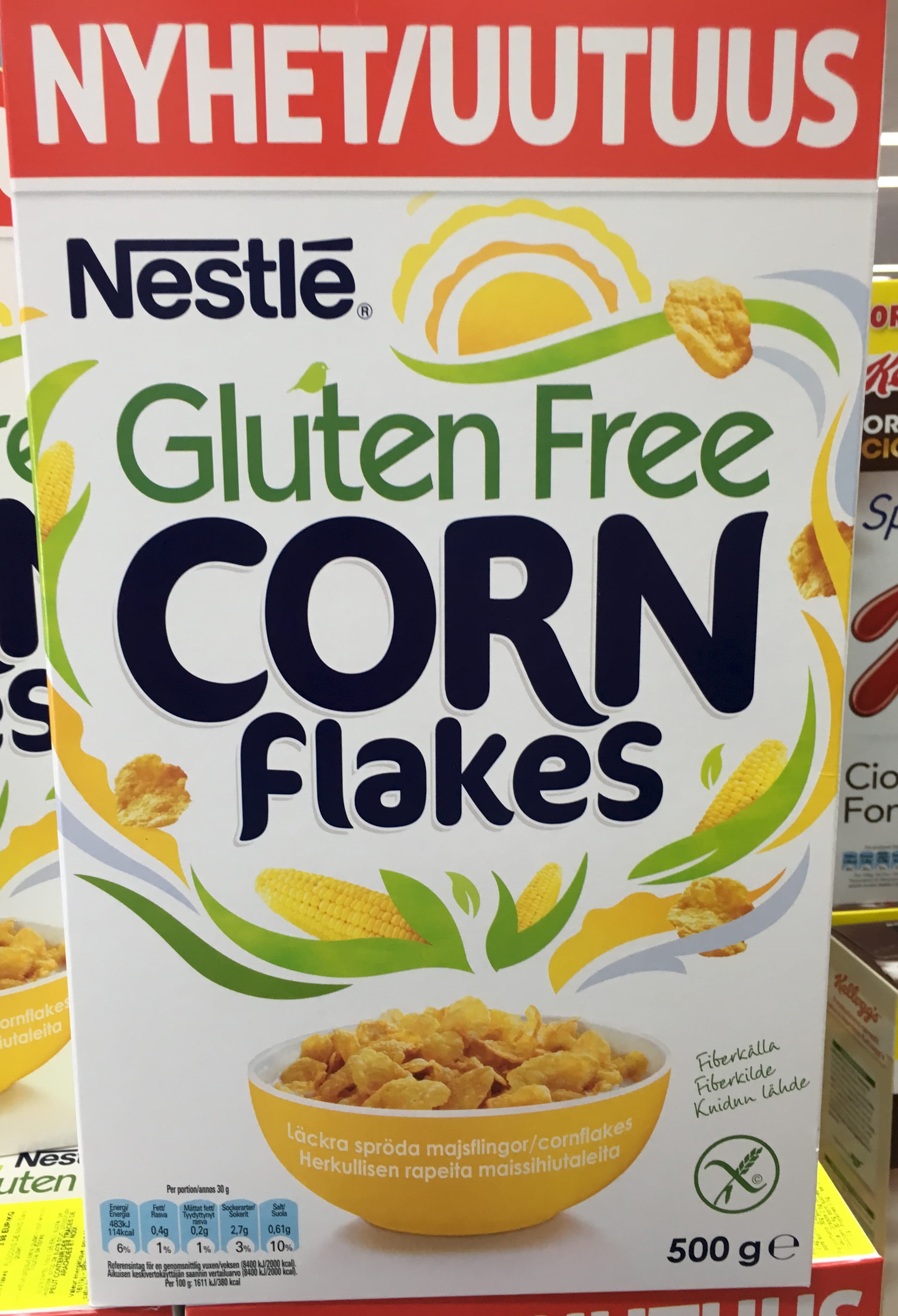 Nestlé Gluten Free Corn Flakes packshot