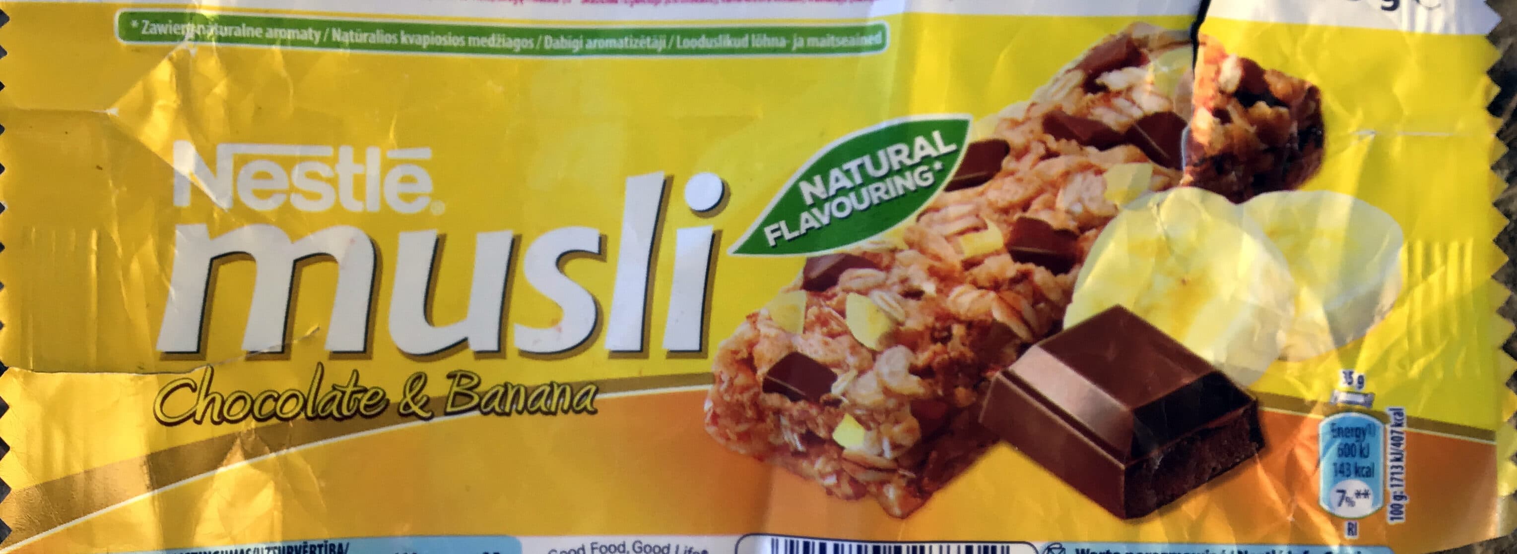 Nestlé Musli Chocolate & Banana packshot