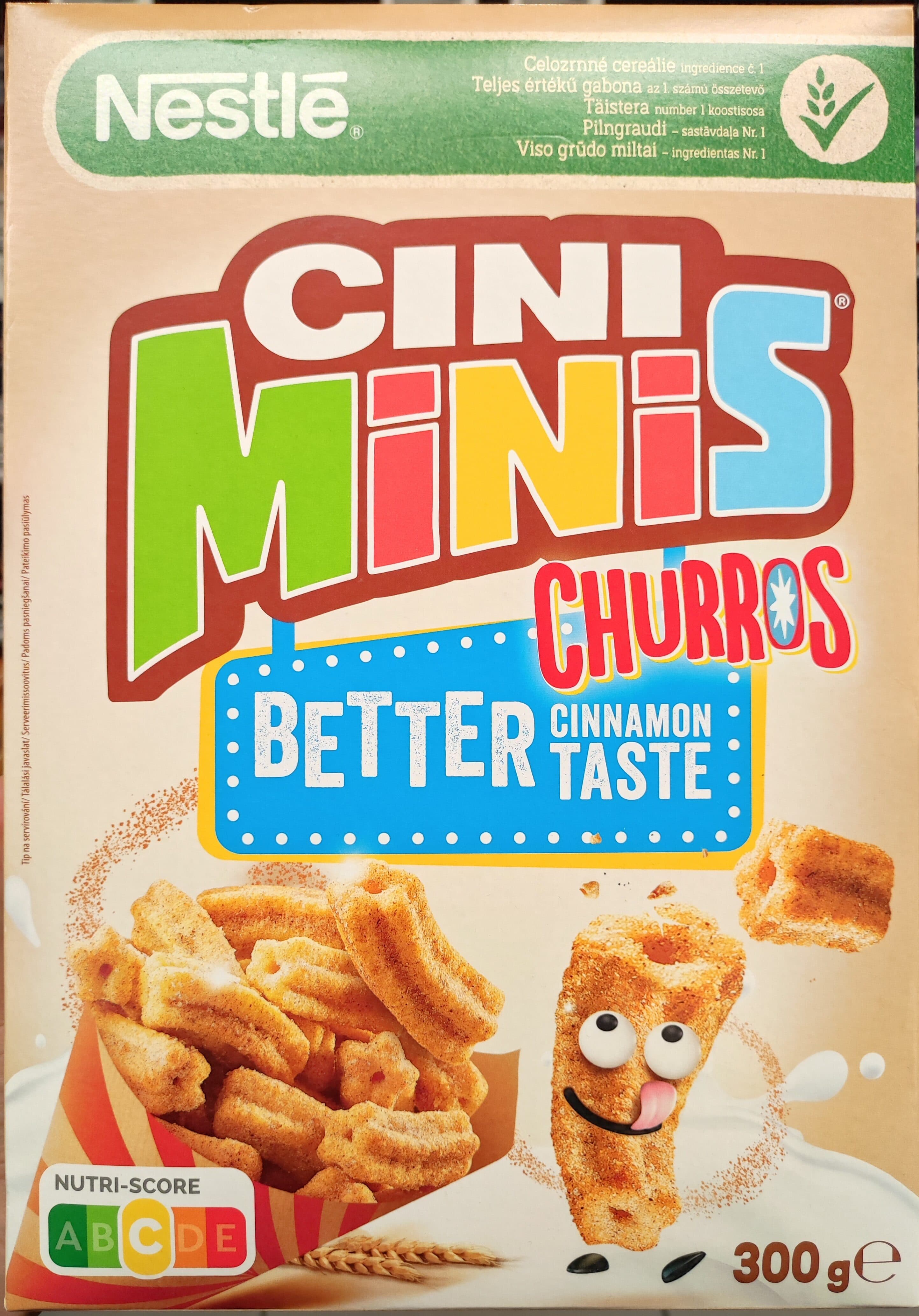 Nestlé Cini Minis churros packshot