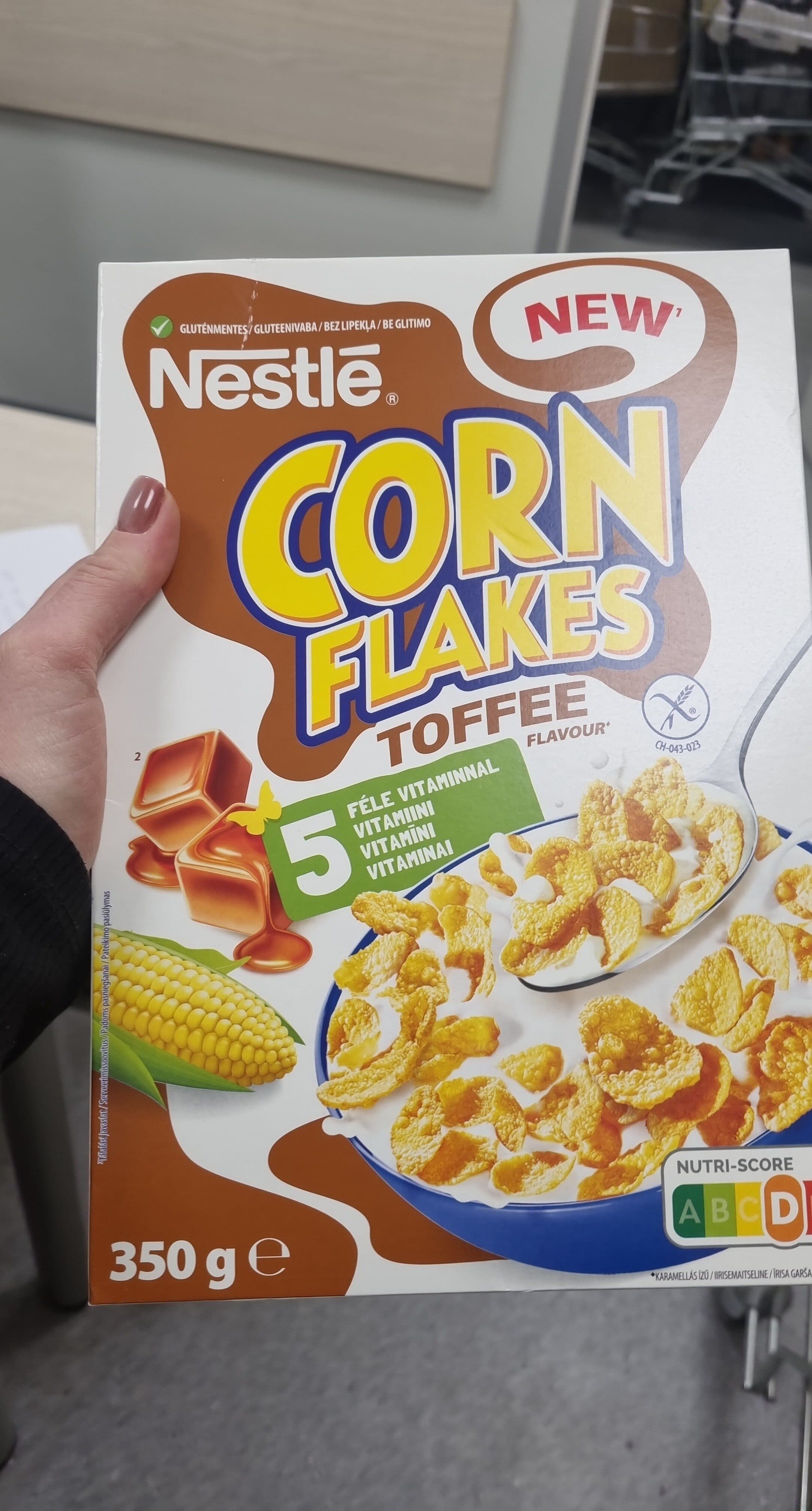 Nestle Corn Flakes Toffee packshot