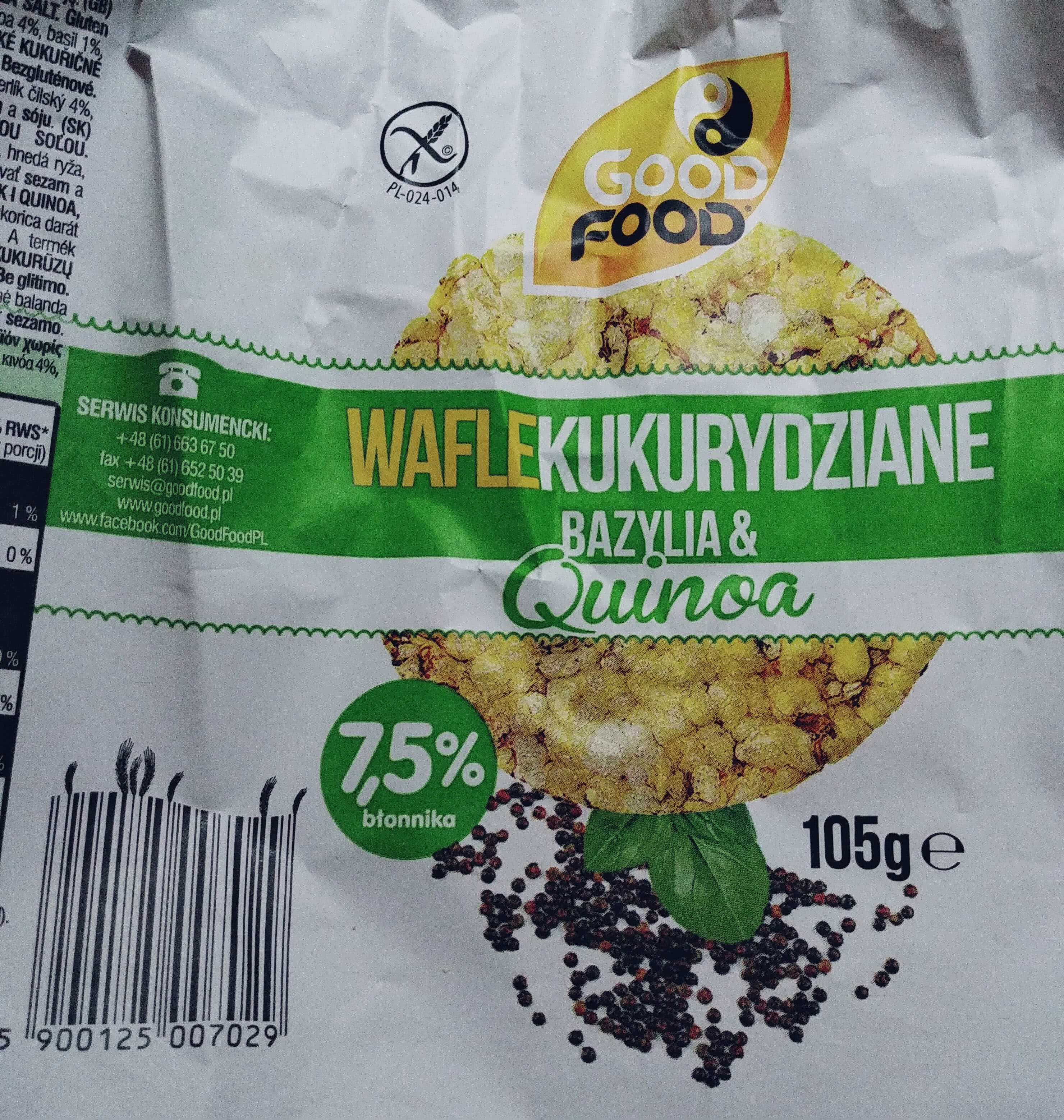 Good Food Wafle kukurydziane packshot