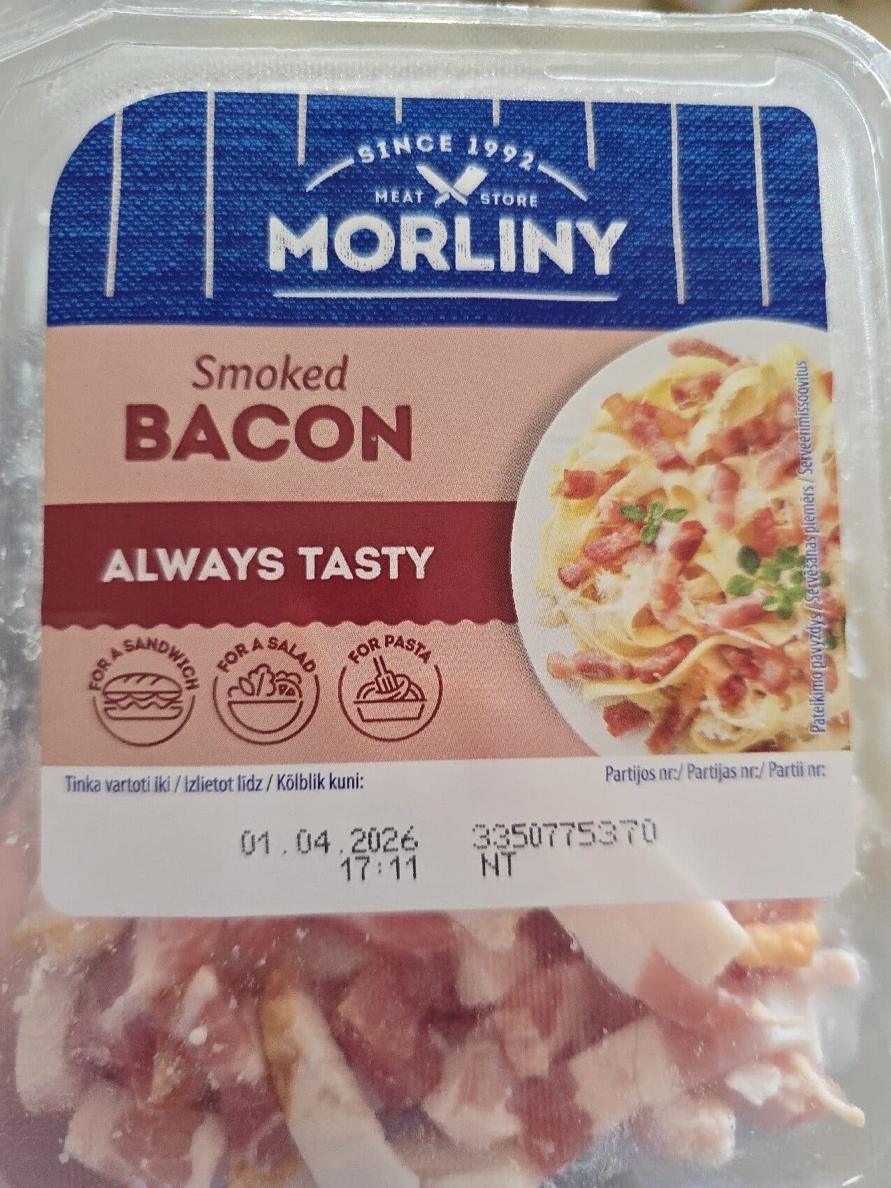 Morliny Smoked Bacon packshot