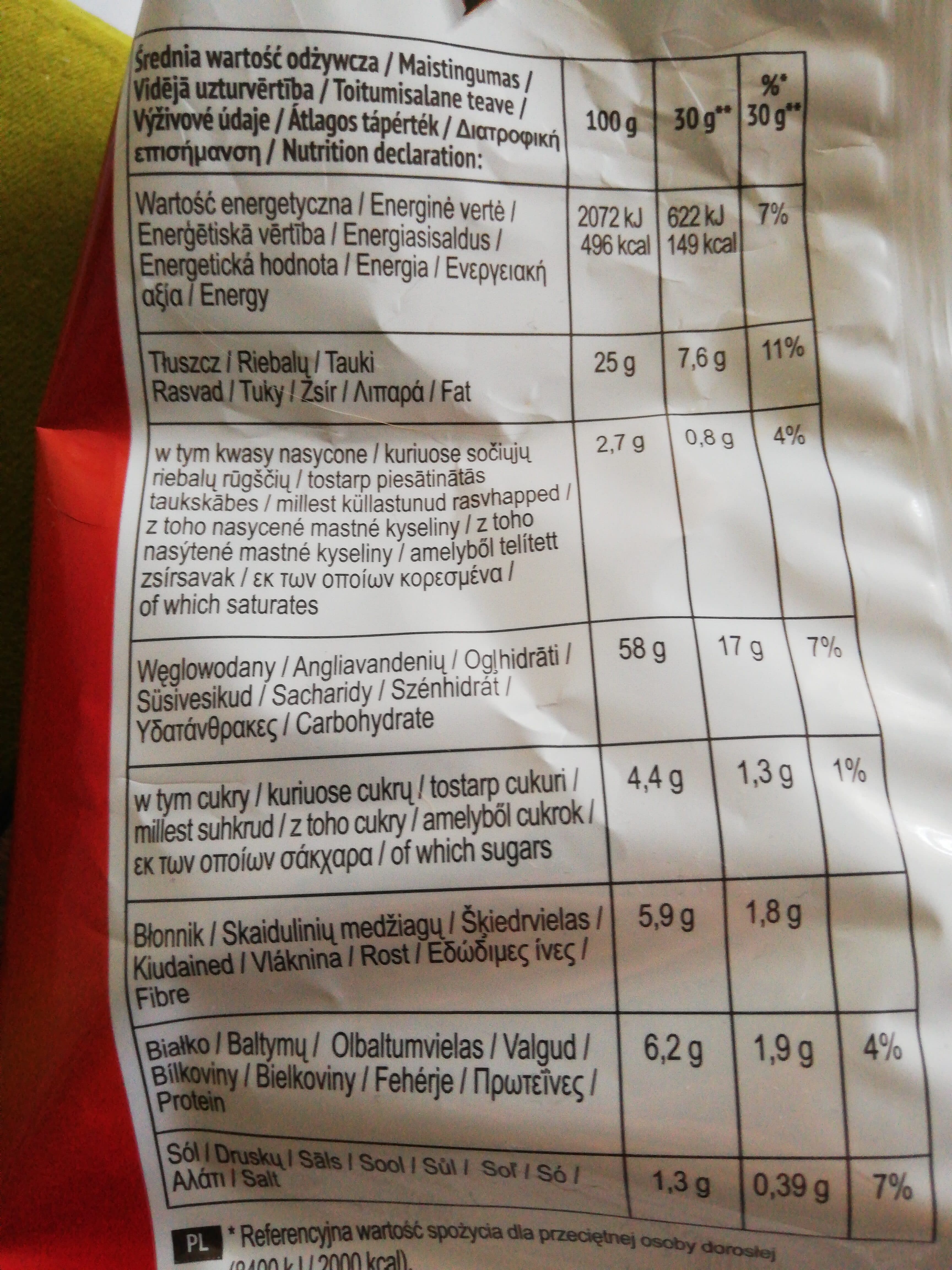Doritos kukurūzų traškučiai packshot