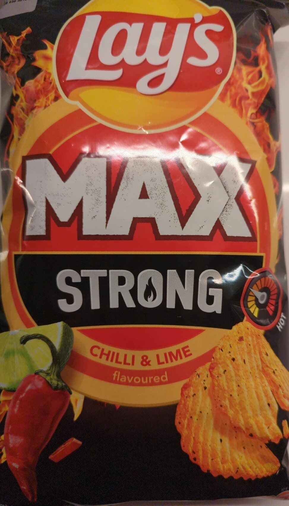 lay's Max strong Chill & Lime packshot
