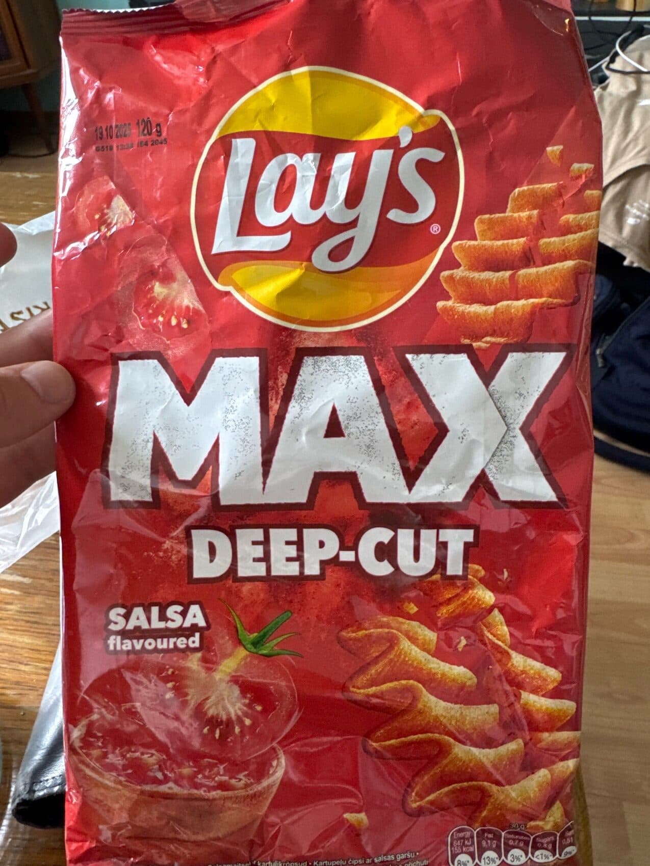 Lay's Salsa Max Deep Cut packshot