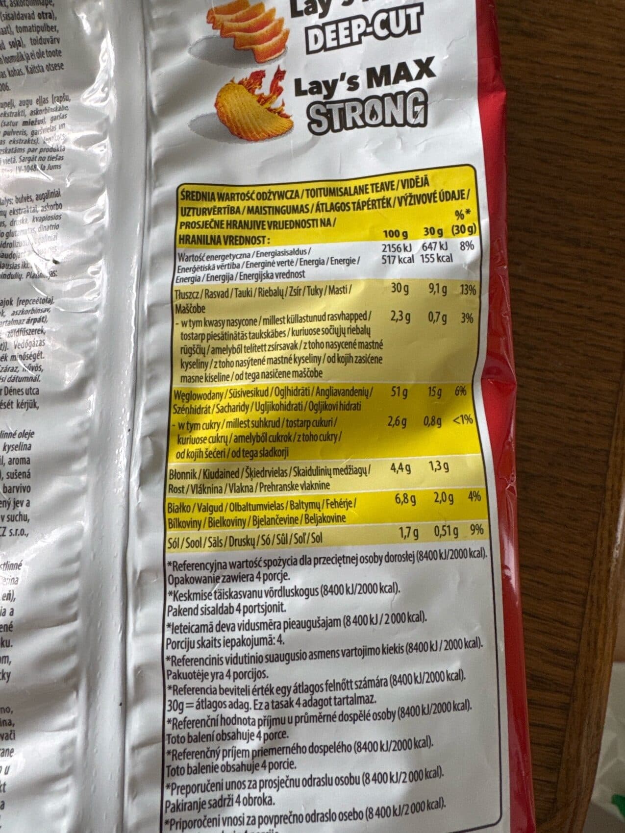 Lay's Salsa Max Deep Cut packshot