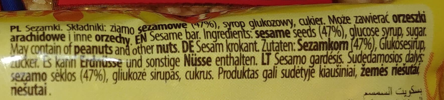 Odra Sezamki/Sesame packshot