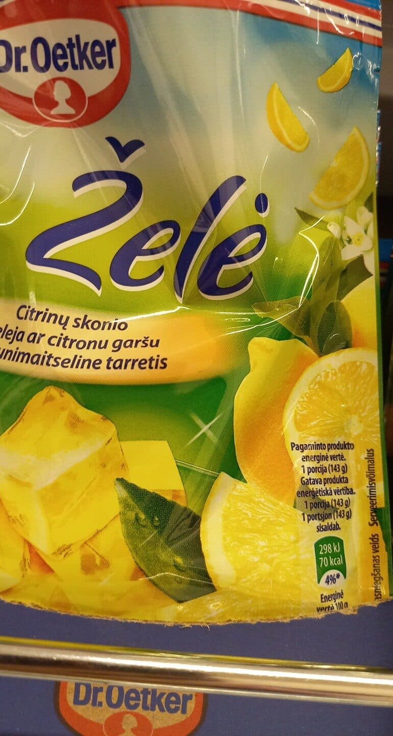 Dr.Oetker Želė packshot
