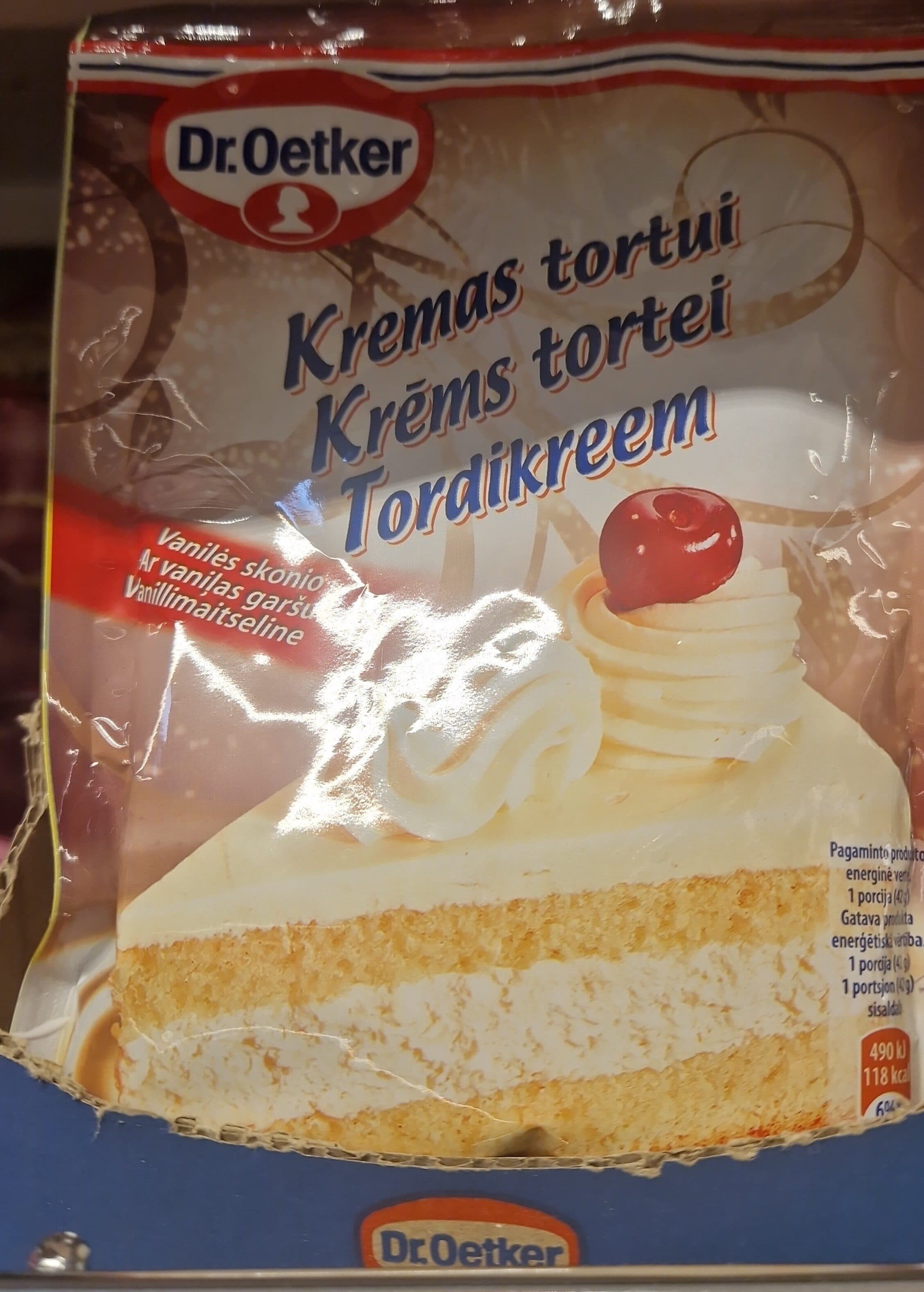 vanilinis torto kremas DR.Oetker packshot