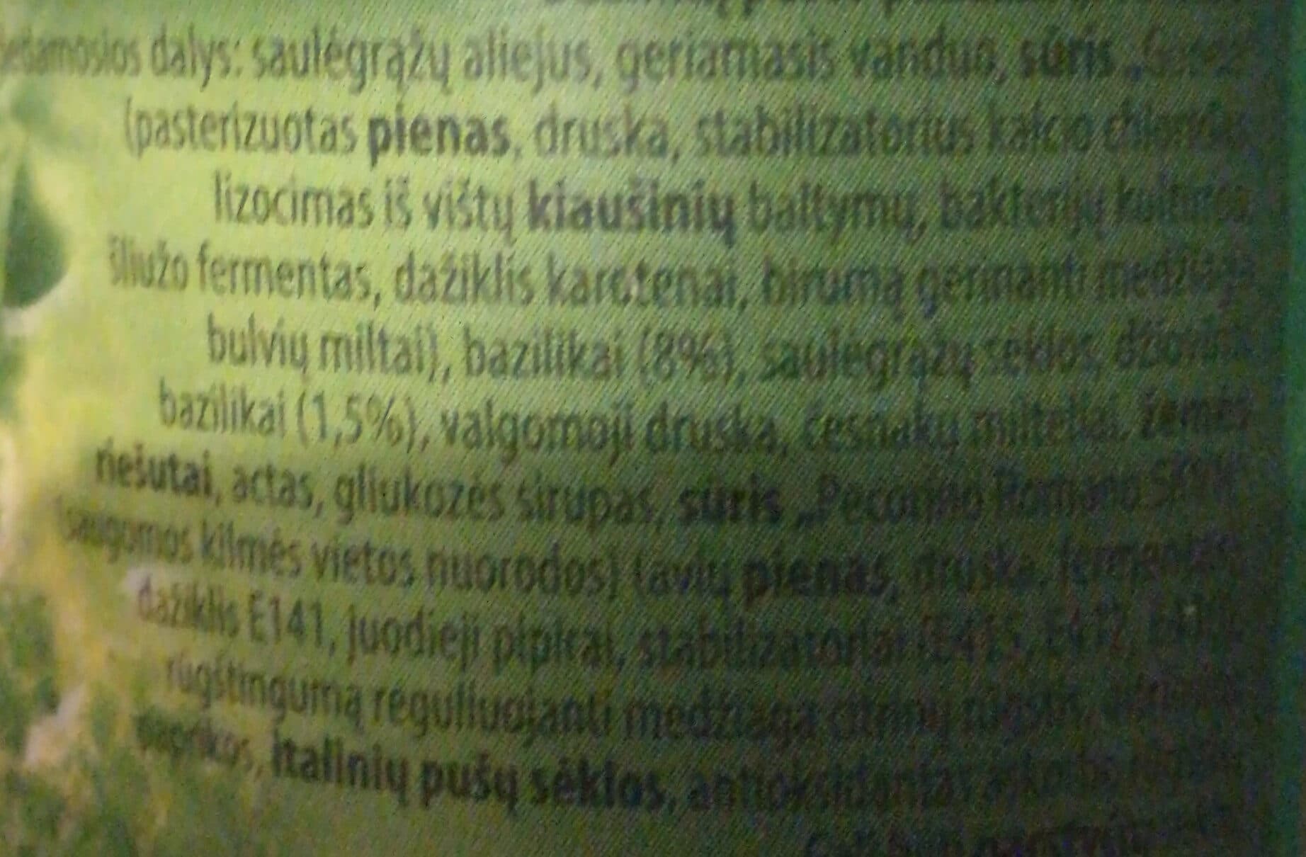 Provitus Pesto basilico packshot